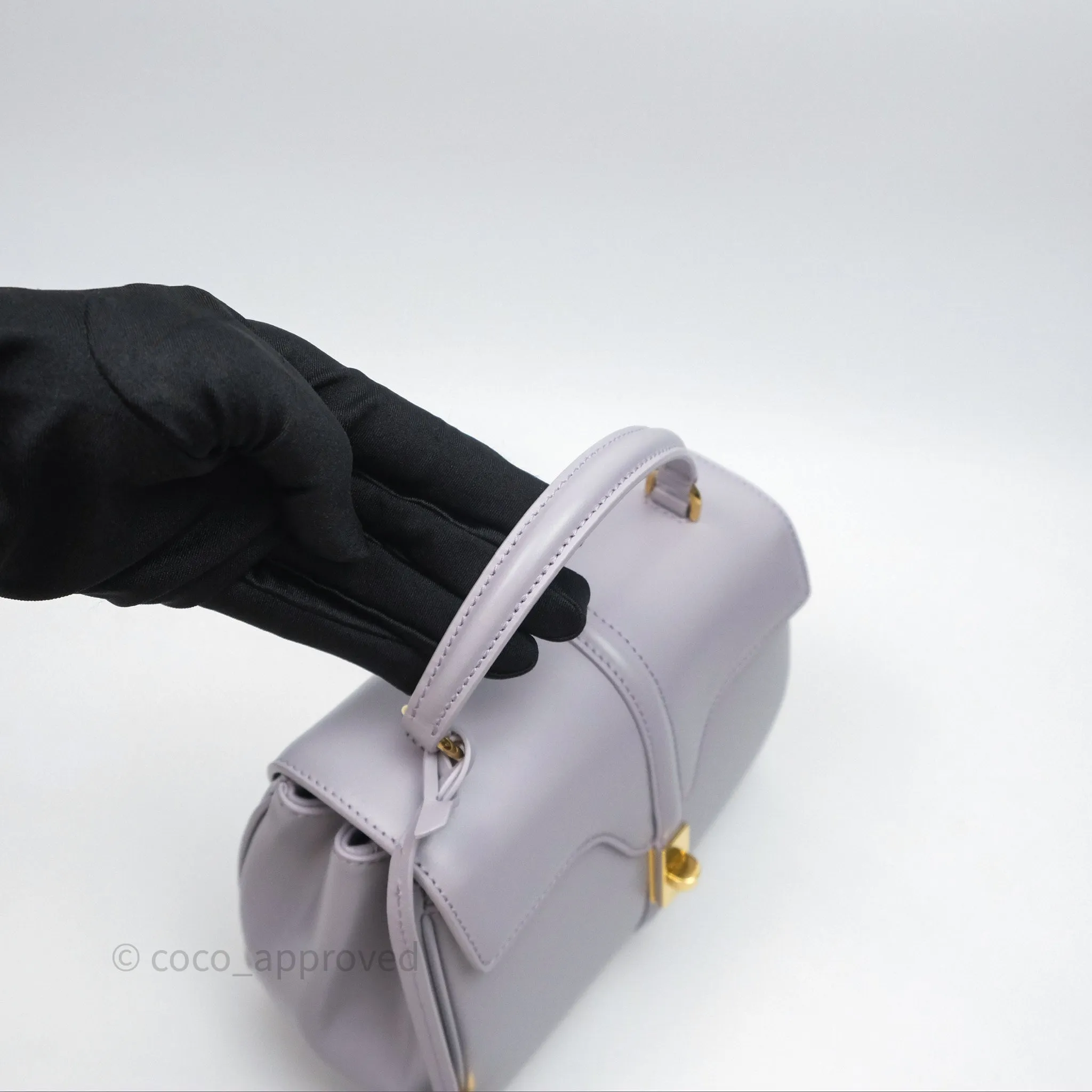 Celine Mini 16 Bag in Satinated Calfskin Light Lilac