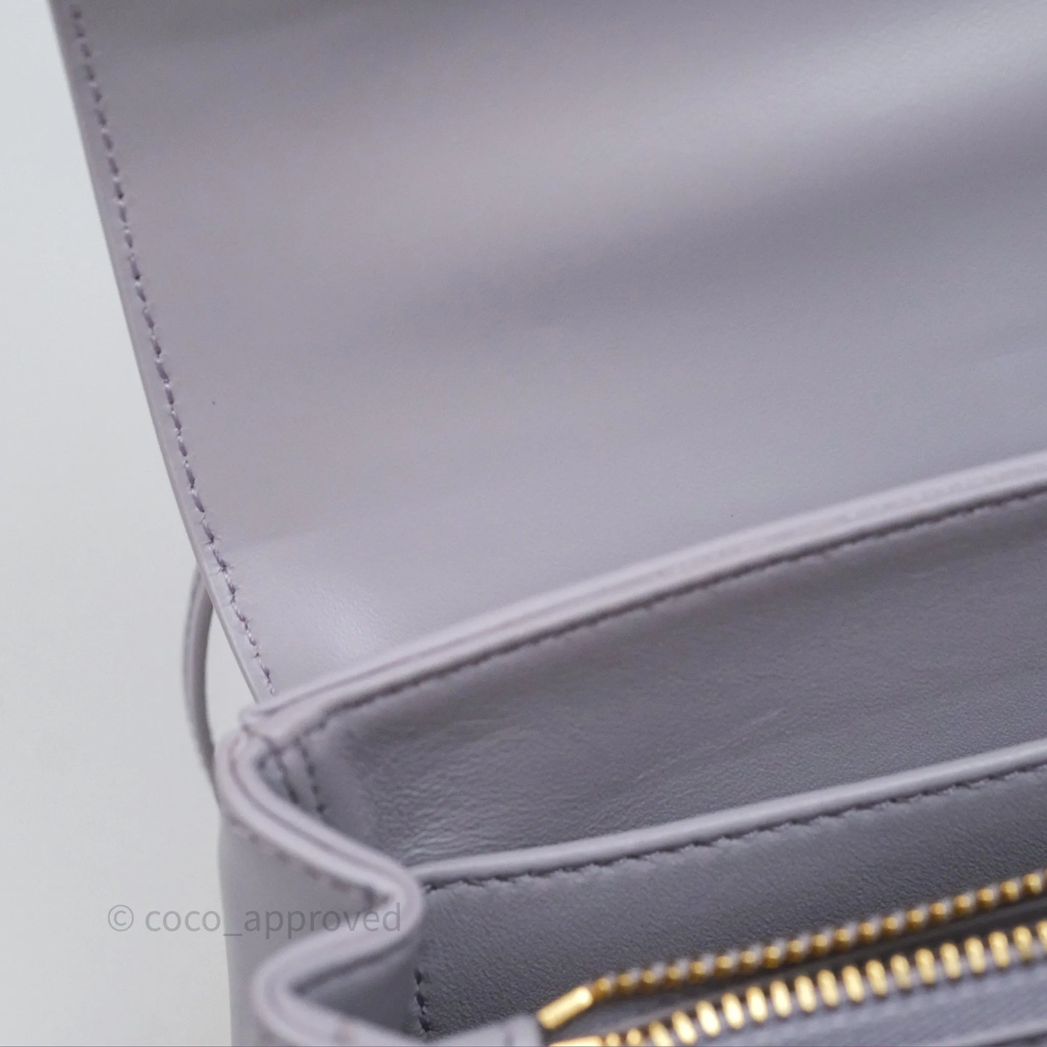 Celine Mini 16 Bag in Satinated Calfskin Light Lilac