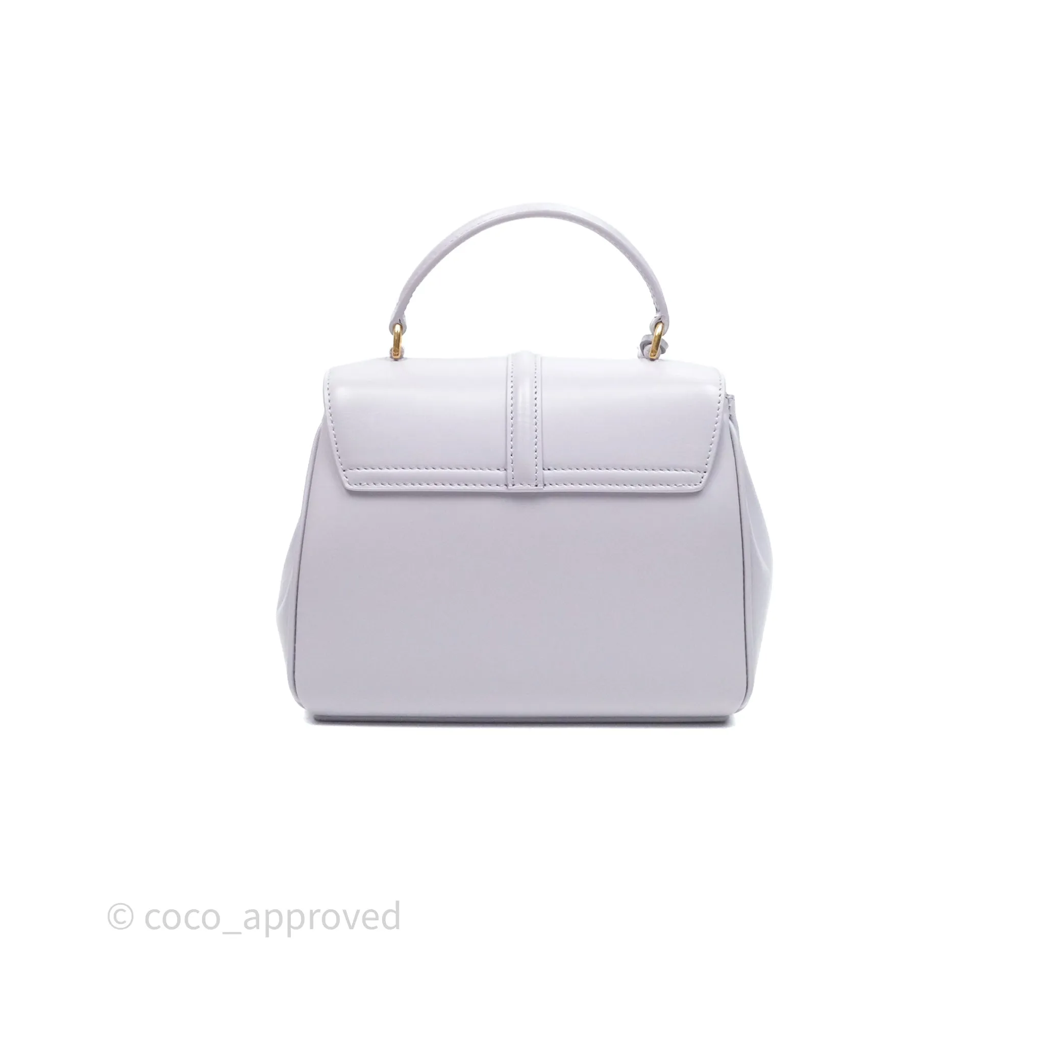 Celine Mini 16 Bag in Satinated Calfskin Light Lilac