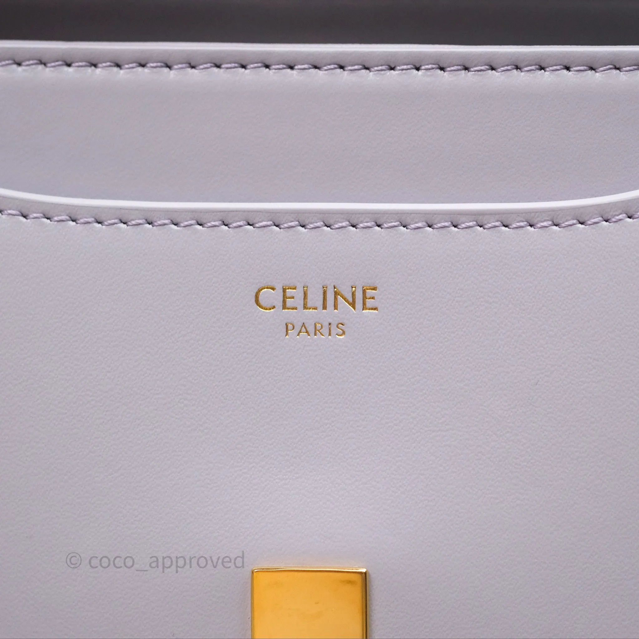 Celine Mini 16 Bag in Satinated Calfskin Light Lilac