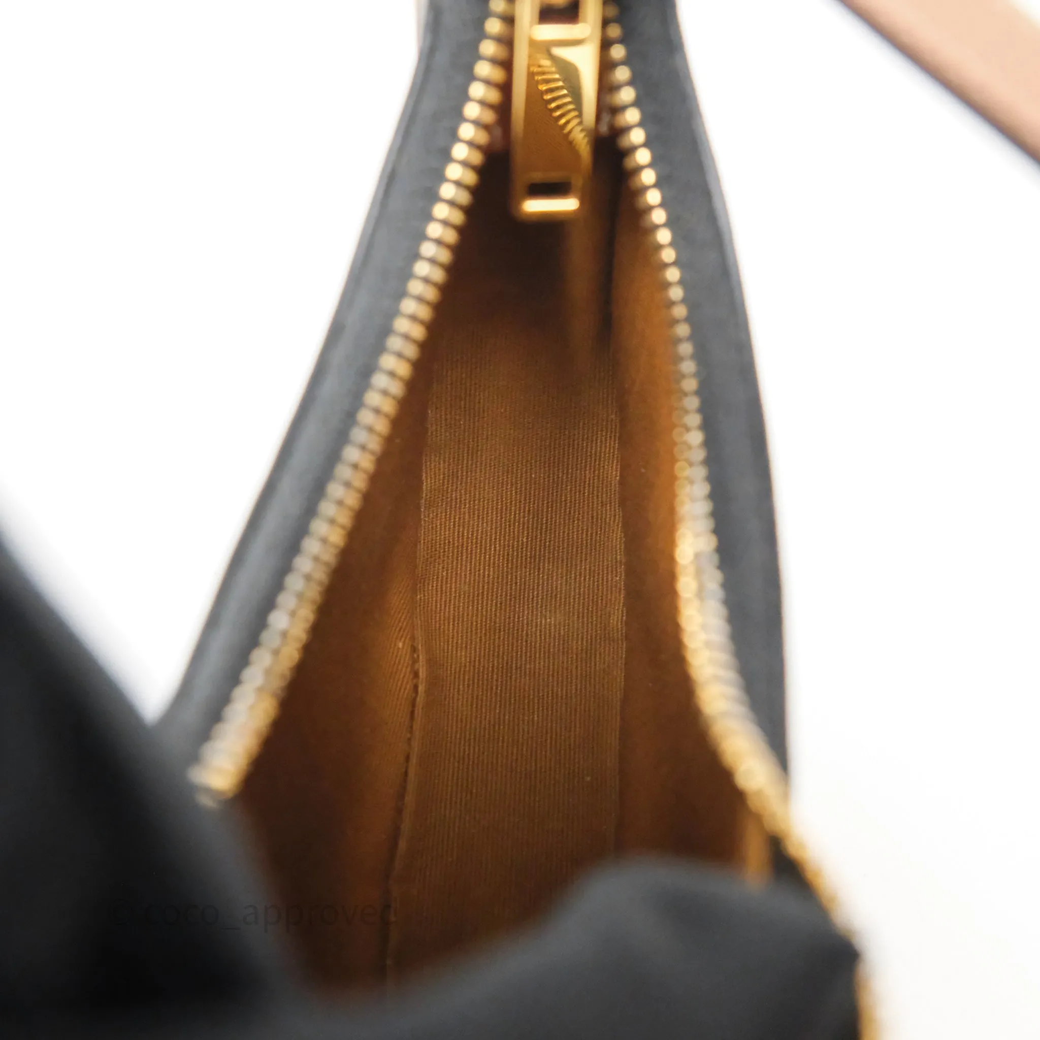 Celine Mini Ava Bag In Triomphe Canvas Calfskin Tan