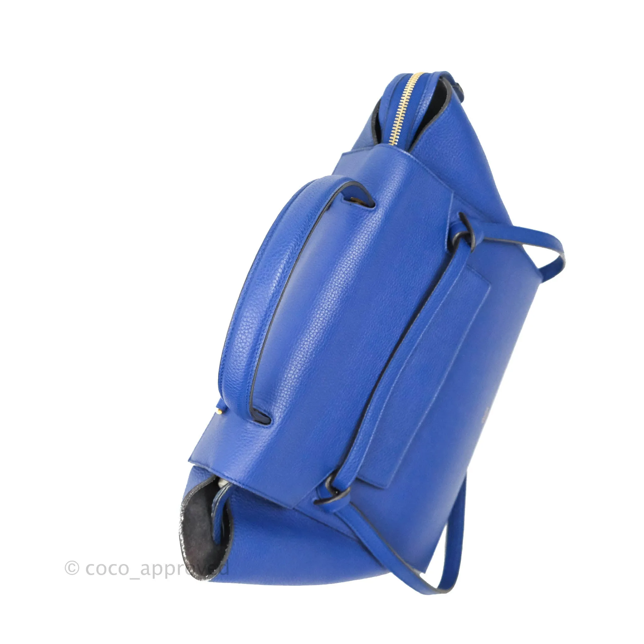 Celine Mini Belt Bag Blue Grained Calfskin Gold Hardware