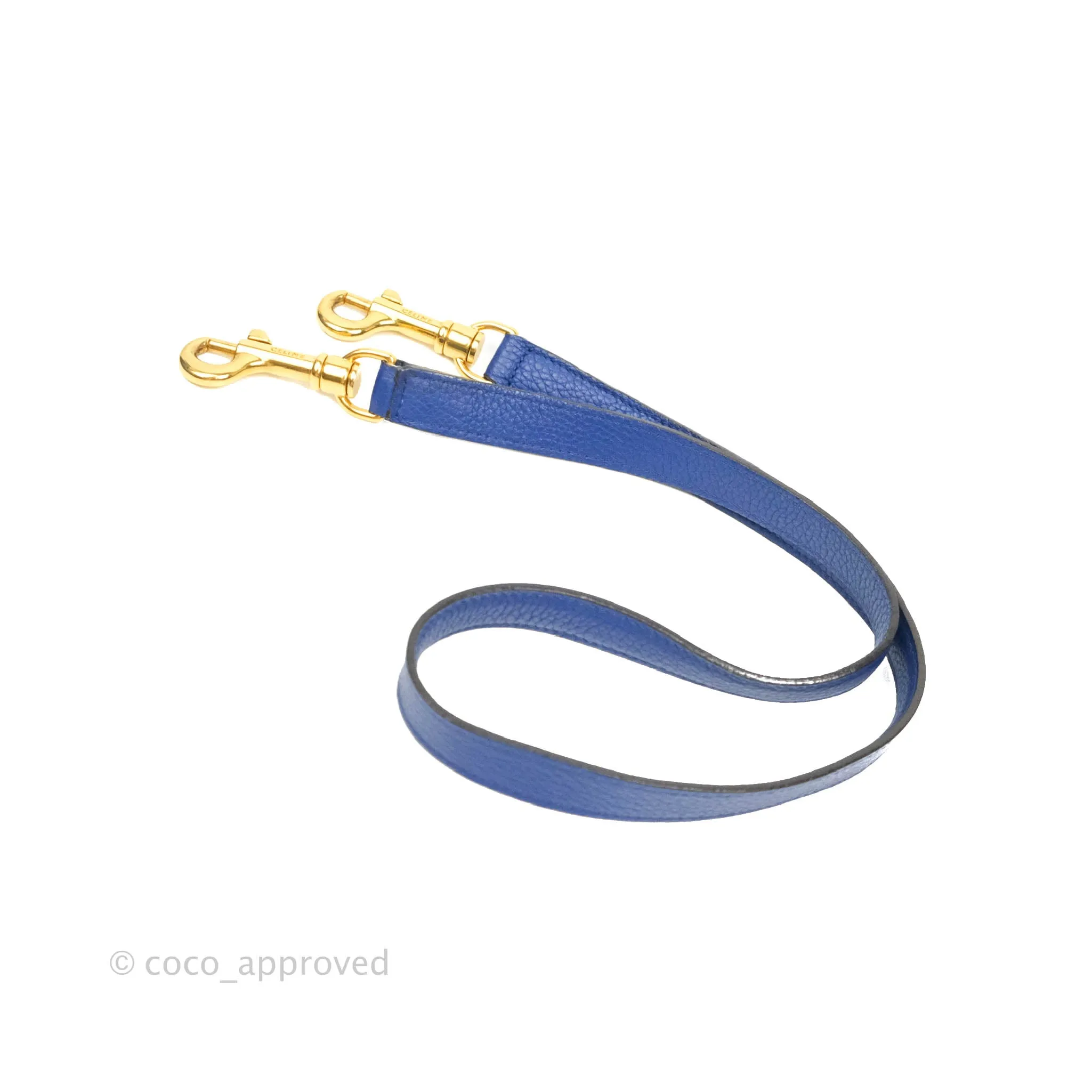 Celine Mini Belt Bag Blue Grained Calfskin Gold Hardware