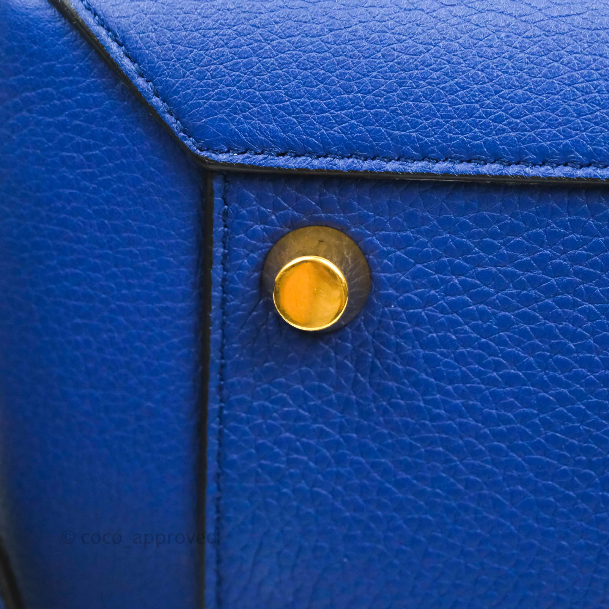 Celine Mini Belt Bag Blue Grained Calfskin Gold Hardware