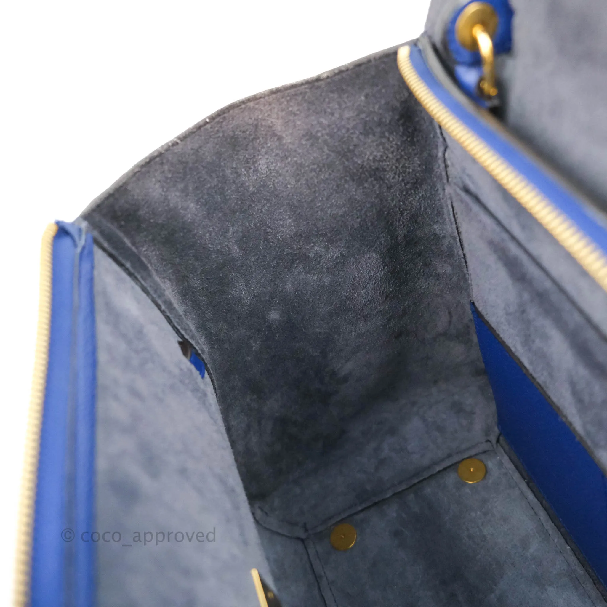Celine Mini Belt Bag Blue Grained Calfskin Gold Hardware