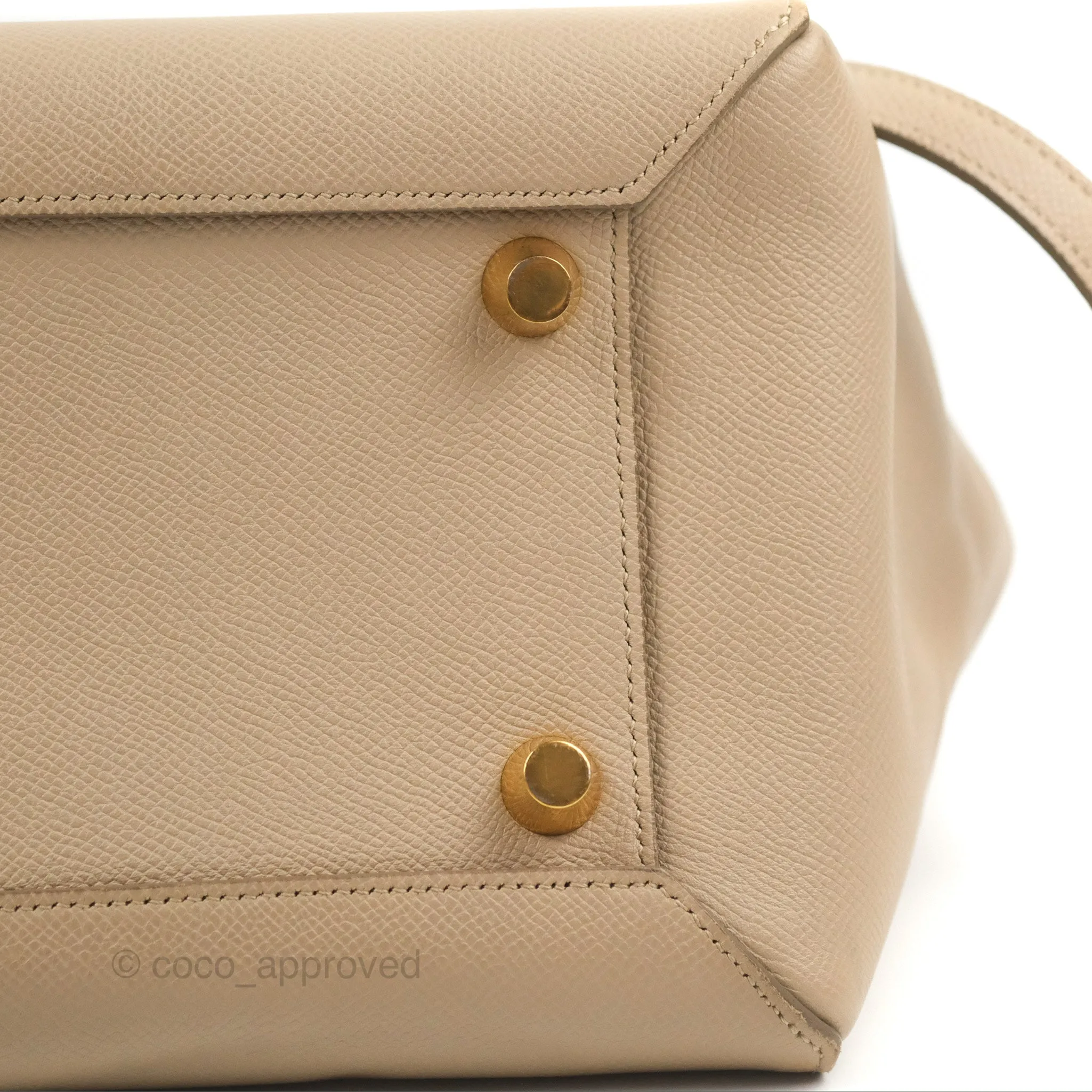 Celine Mini Belt Bag Light Taupe Grained Calfskin Gold Hardware