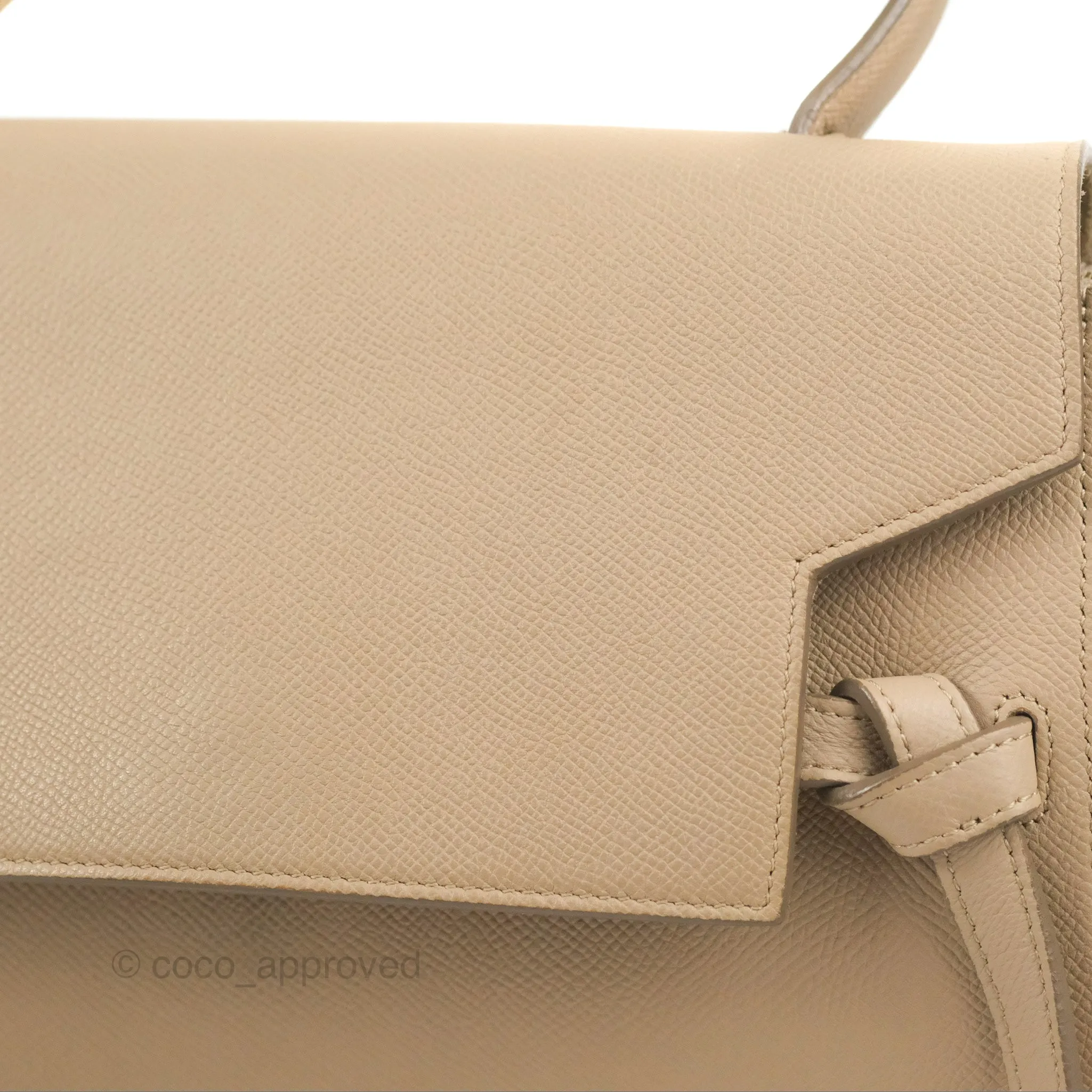 Celine Mini Belt Bag Light Taupe Grained Calfskin Gold Hardware