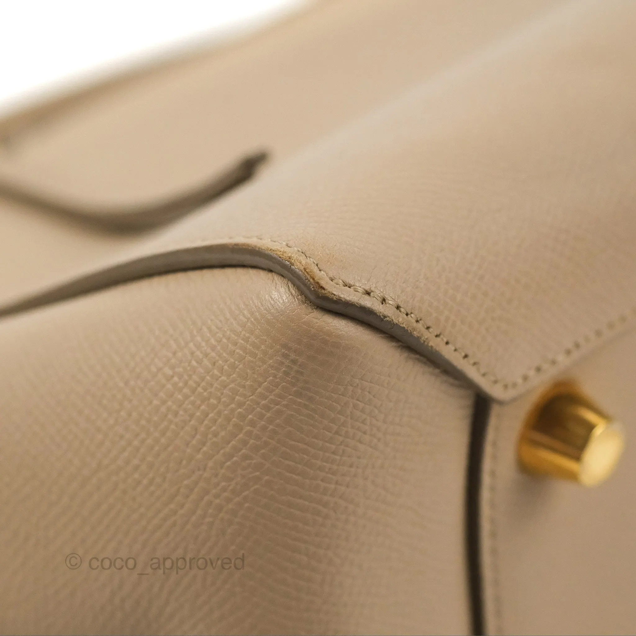 Celine Mini Belt Bag Light Taupe Grained Calfskin Gold Hardware