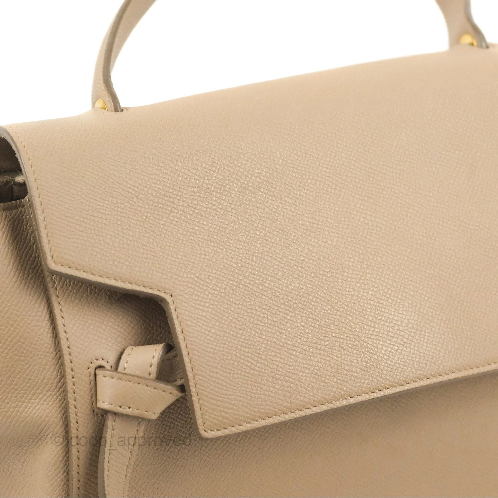 Celine Mini Belt Bag Light Taupe Grained Calfskin Gold Hardware