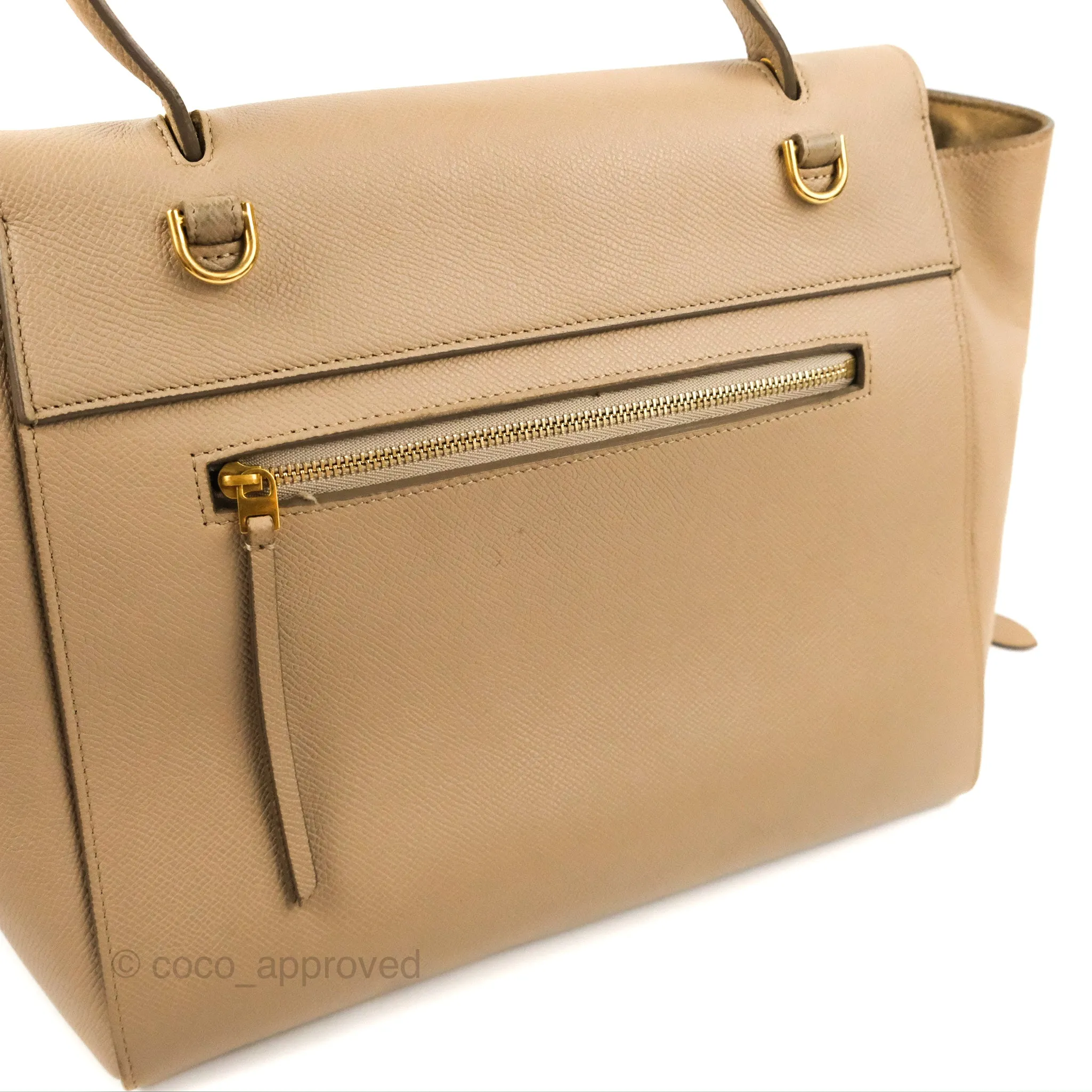 Celine Mini Belt Bag Light Taupe Grained Calfskin Gold Hardware