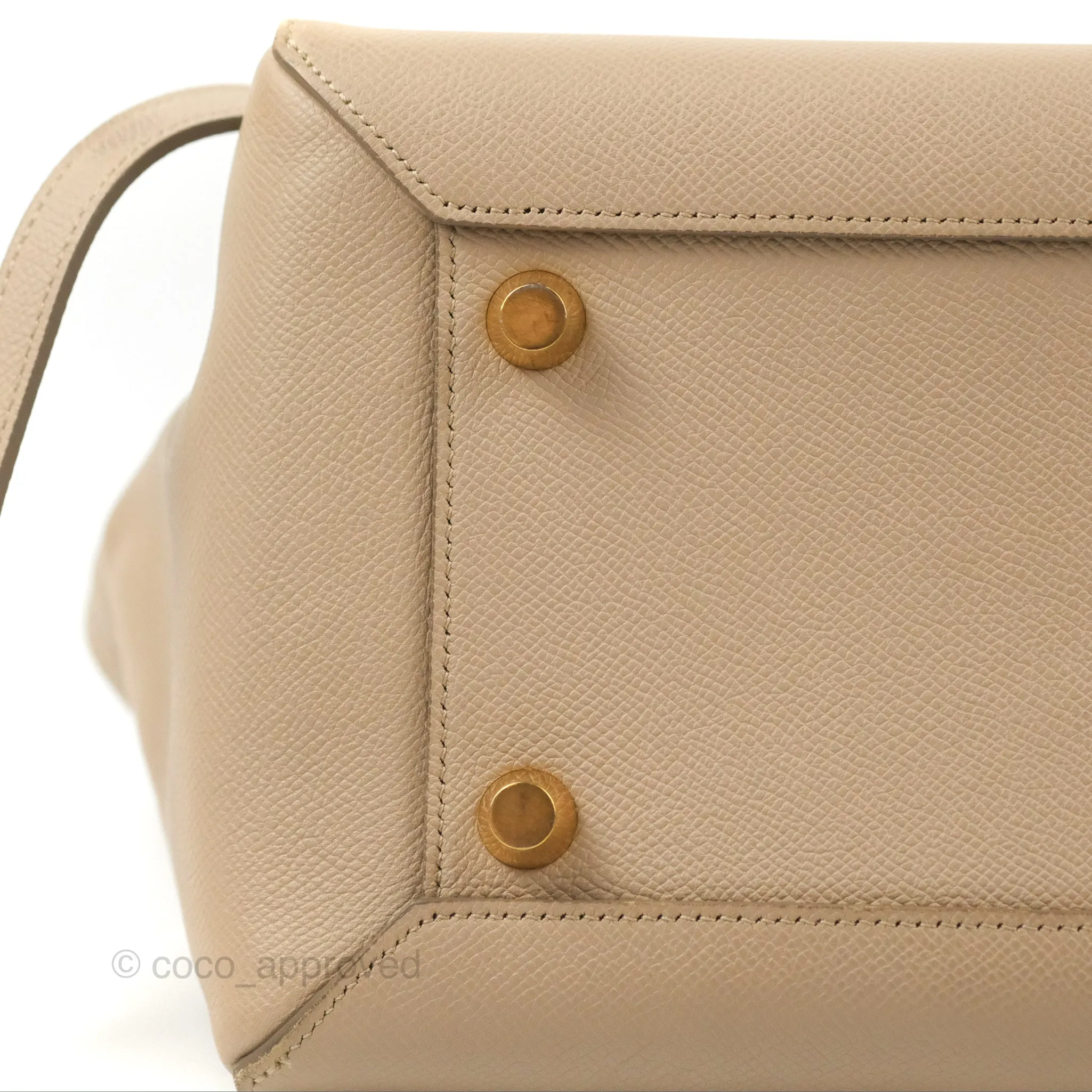 Celine Mini Belt Bag Light Taupe Grained Calfskin Gold Hardware