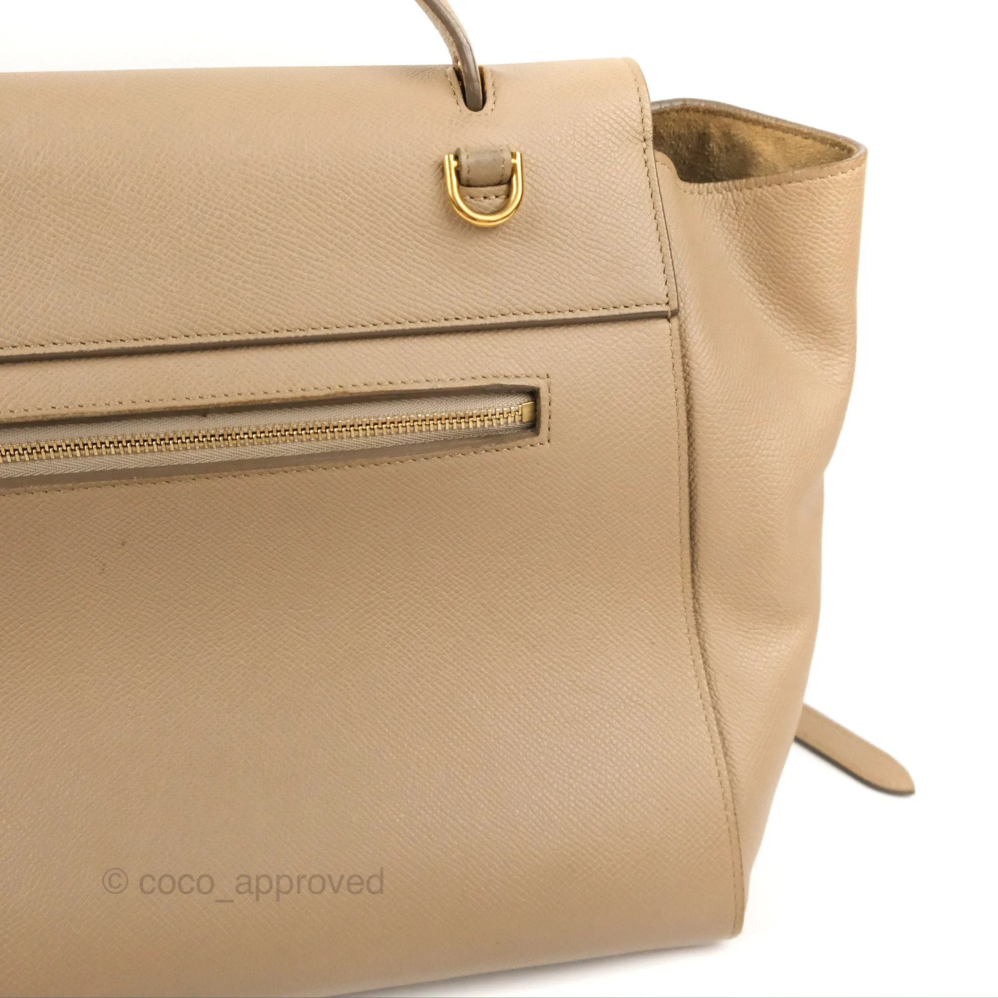 Celine Mini Belt Bag Light Taupe Grained Calfskin Gold Hardware