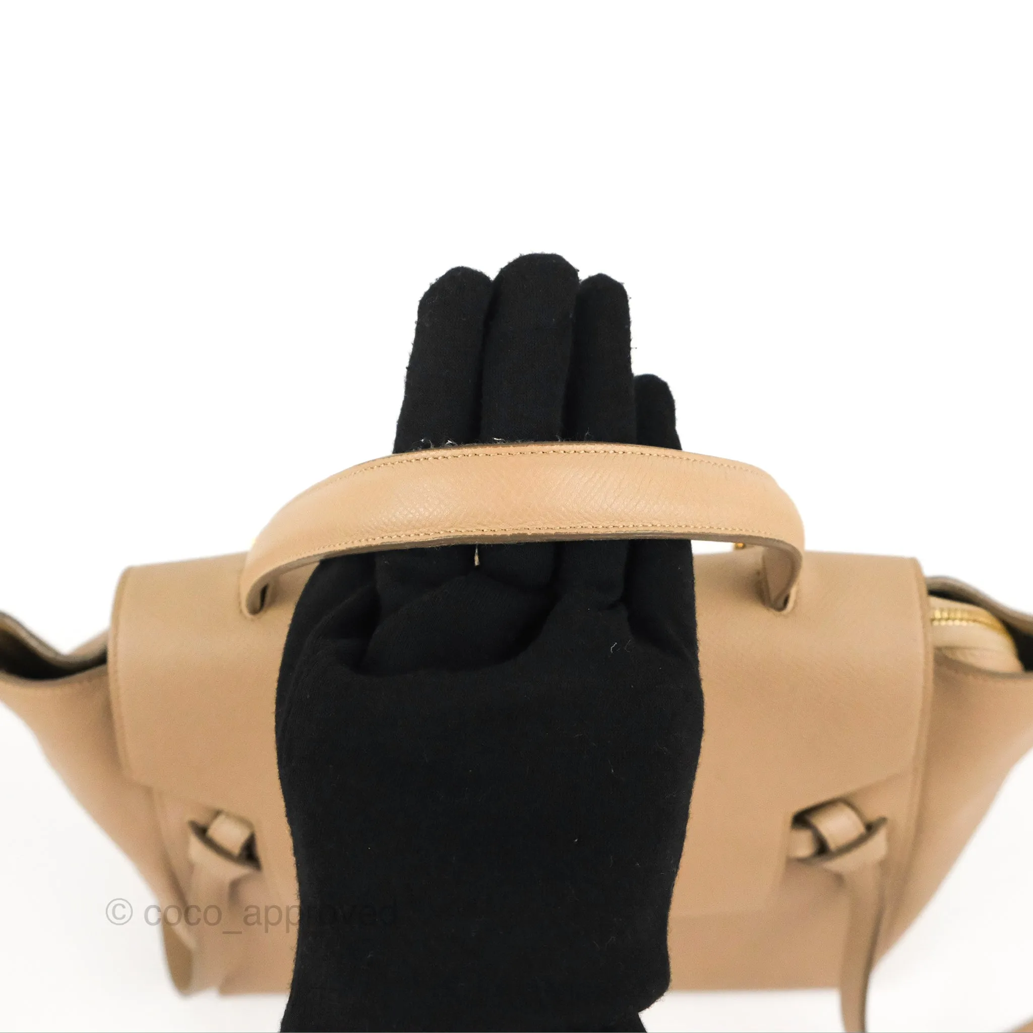 Celine Mini Belt Bag Light Taupe Grained Calfskin Gold Hardware