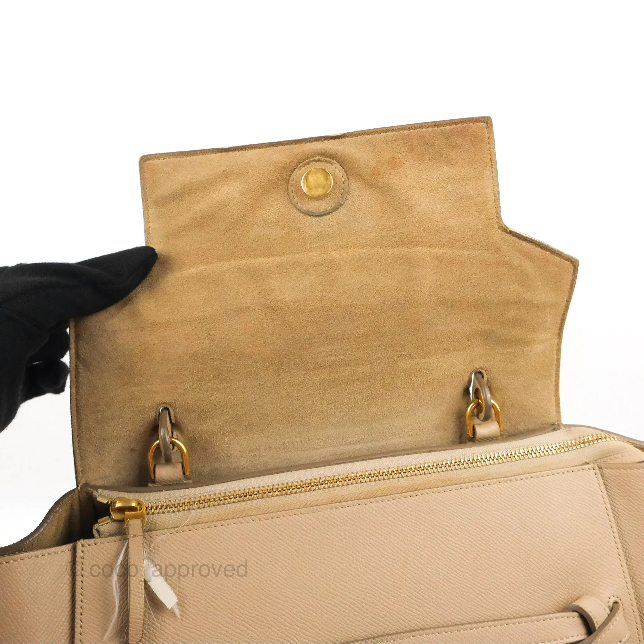 Celine Mini Belt Bag Light Taupe Grained Calfskin Gold Hardware