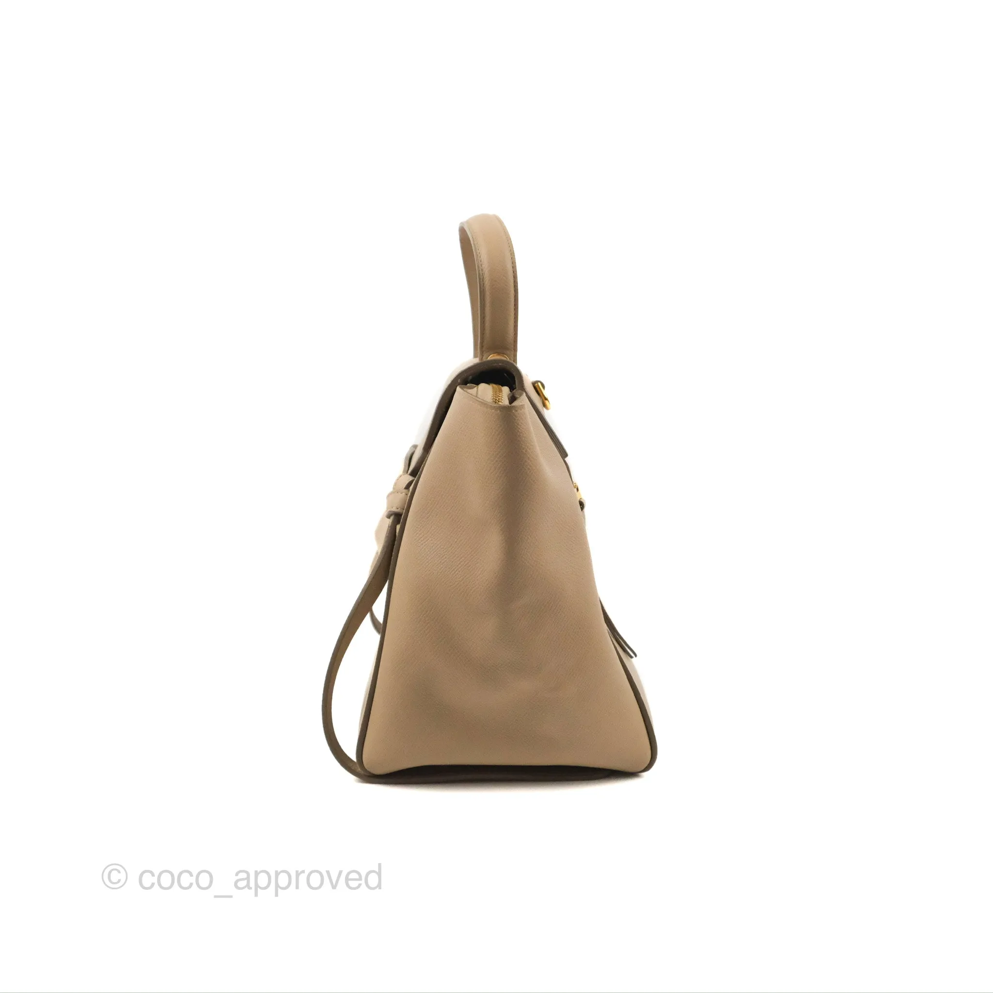 Celine Mini Belt Bag Light Taupe Grained Calfskin Gold Hardware