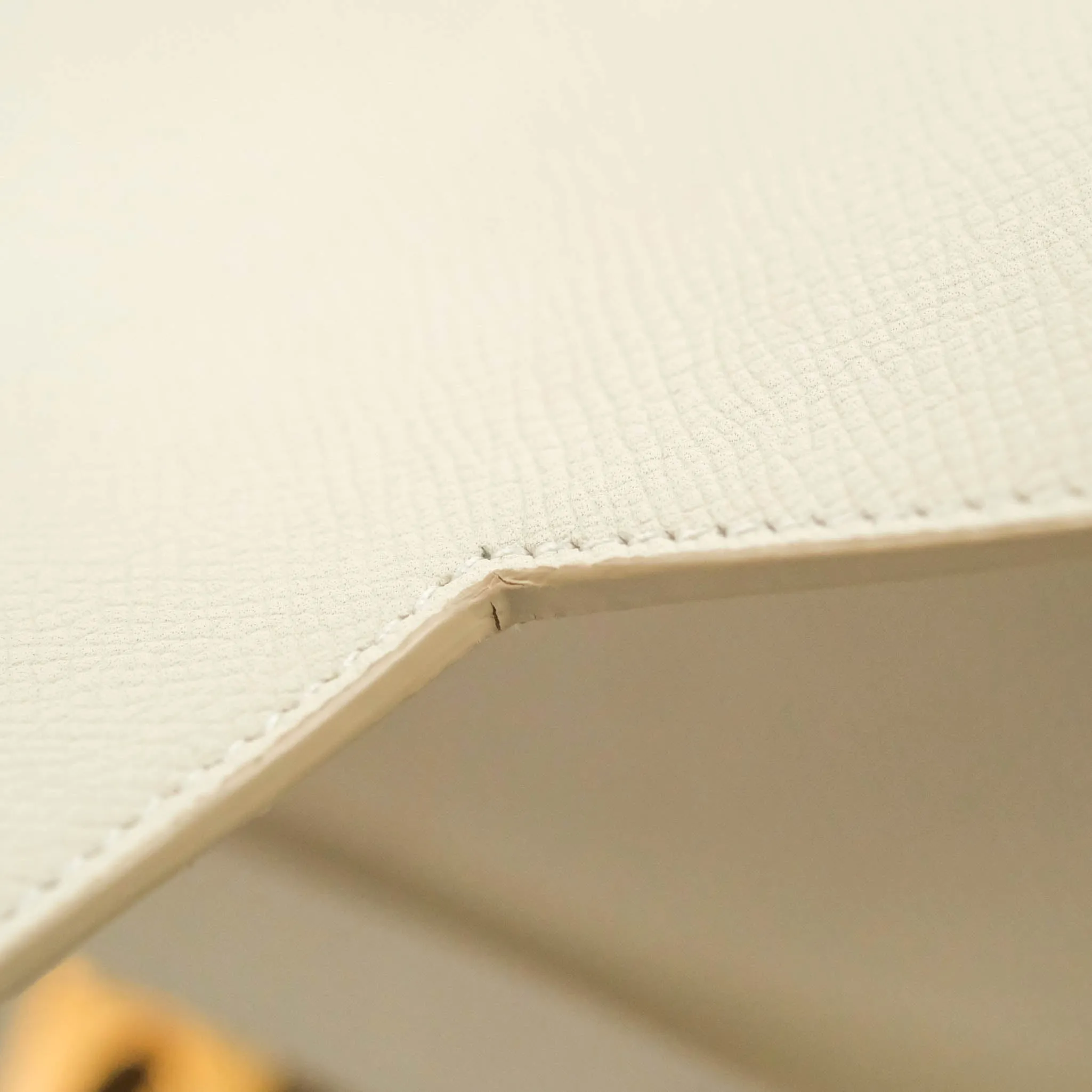 Celine Mini Belt Bag White Grained Calfskin Gold Hardware