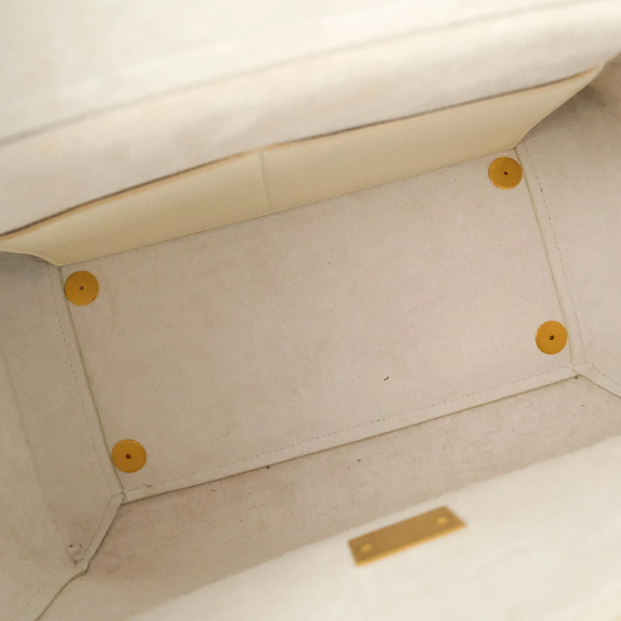 Celine Mini Belt Bag White Grained Calfskin Gold Hardware
