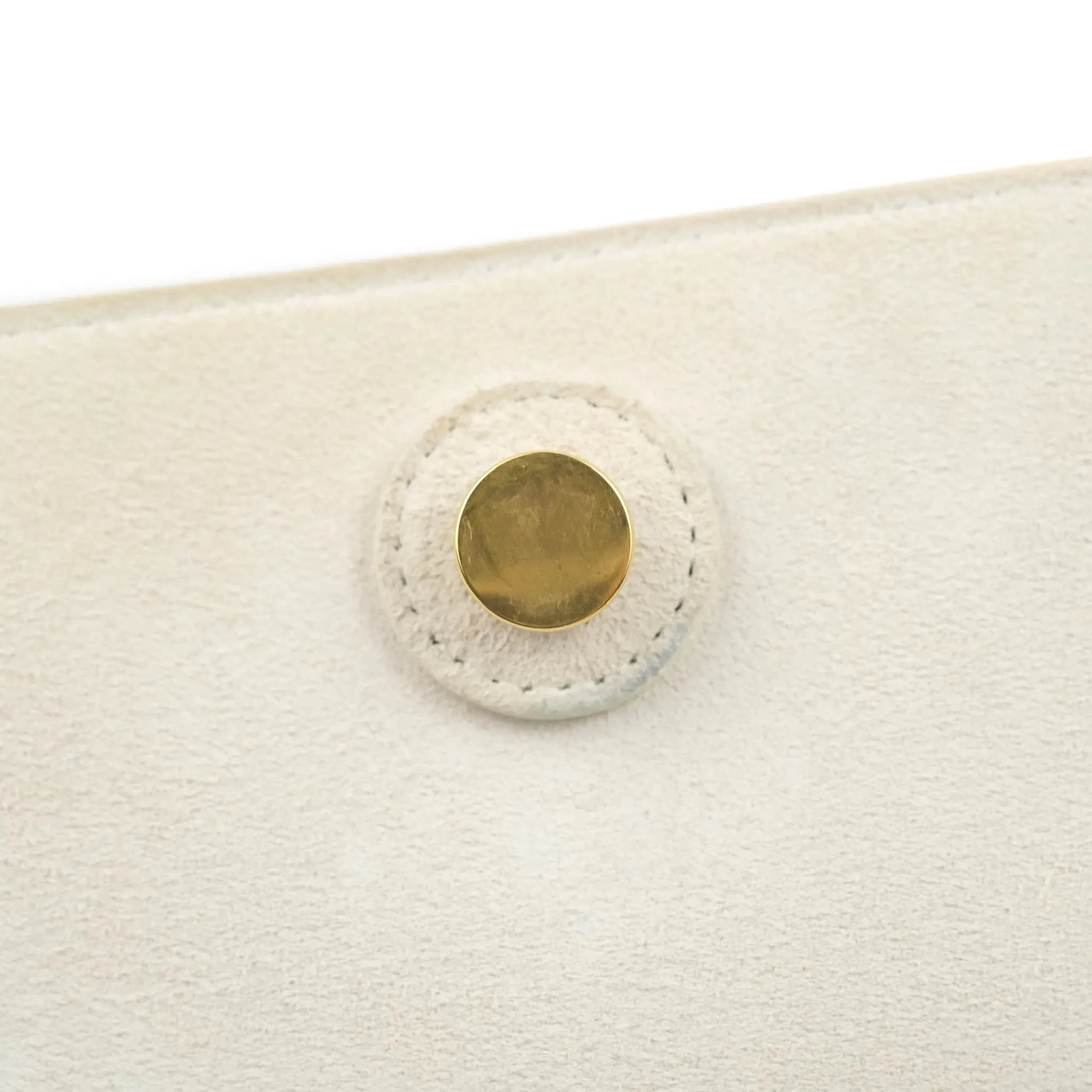 Celine Mini Belt Bag White Grained Calfskin Gold Hardware