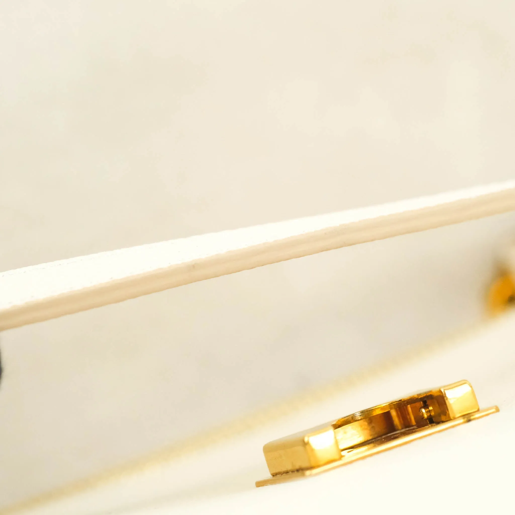 Celine Mini Belt Bag White Grained Calfskin Gold Hardware