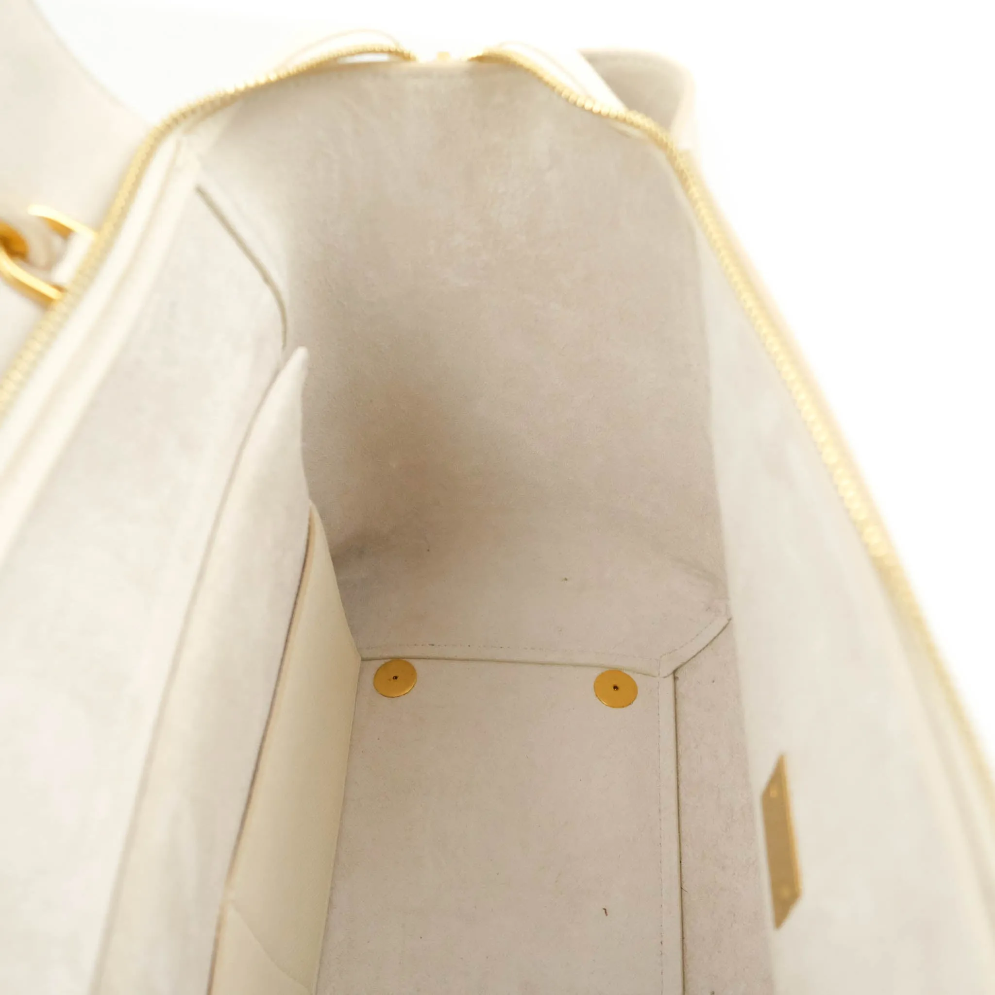Celine Mini Belt Bag White Grained Calfskin Gold Hardware