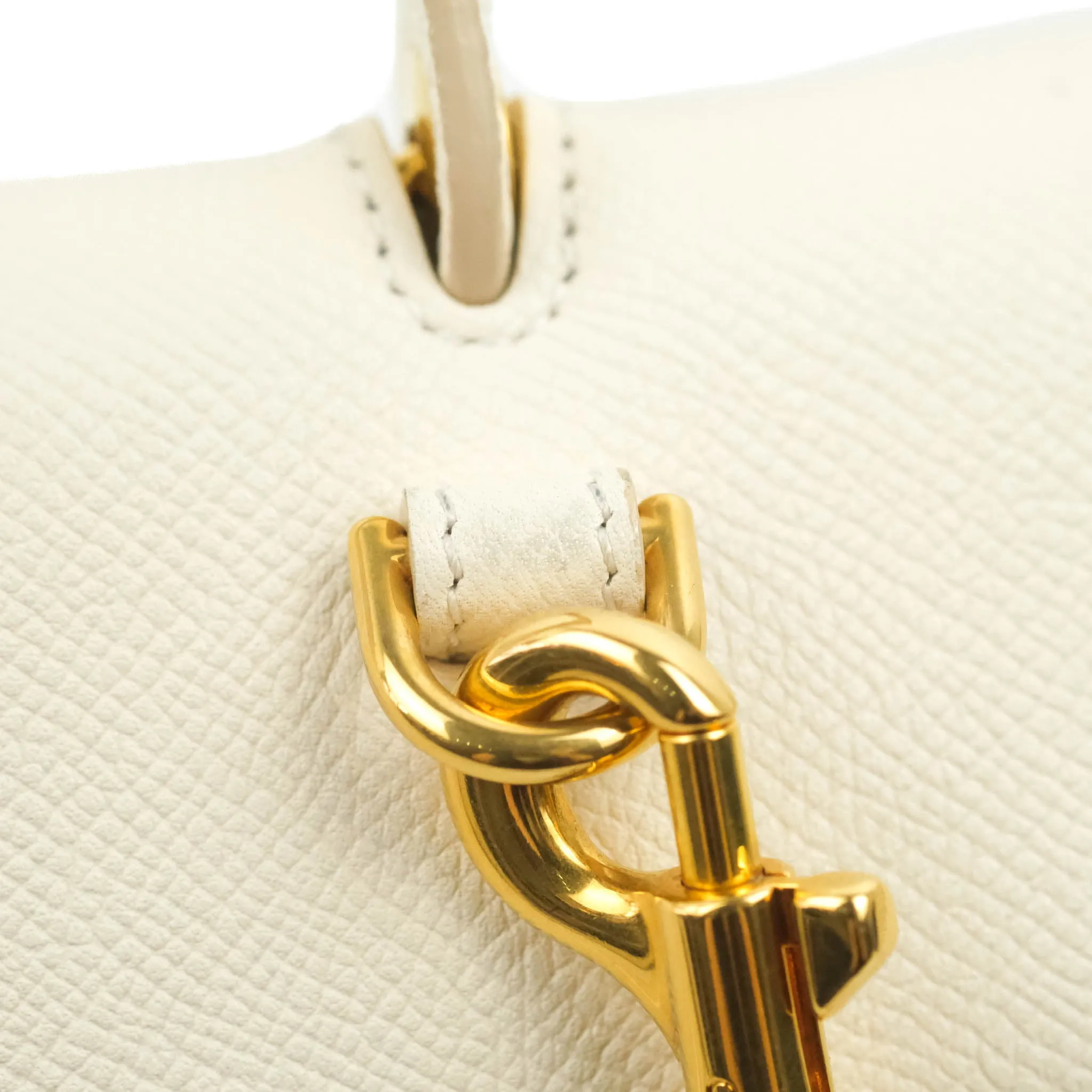 Celine Mini Belt Bag White Grained Calfskin Gold Hardware