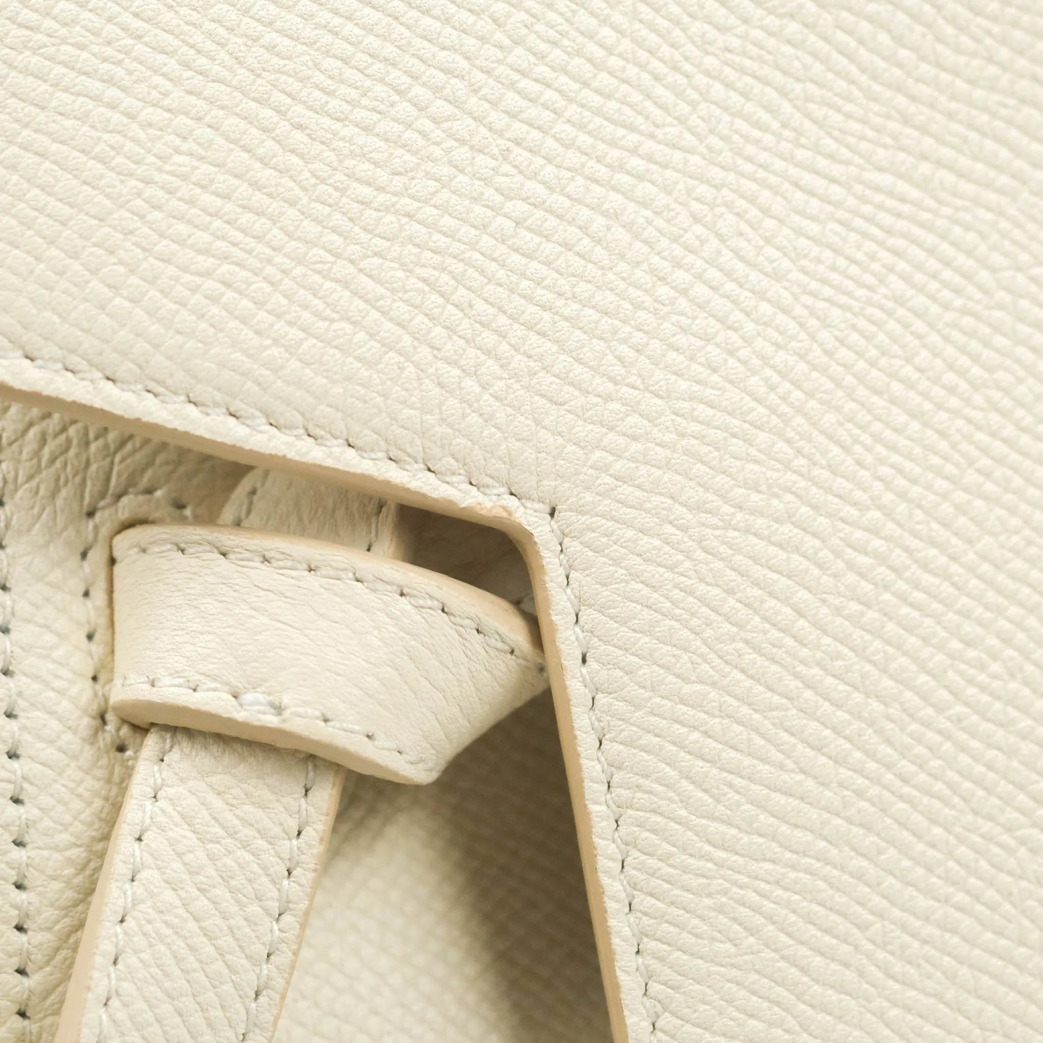 Celine Mini Belt Bag White Grained Calfskin Gold Hardware