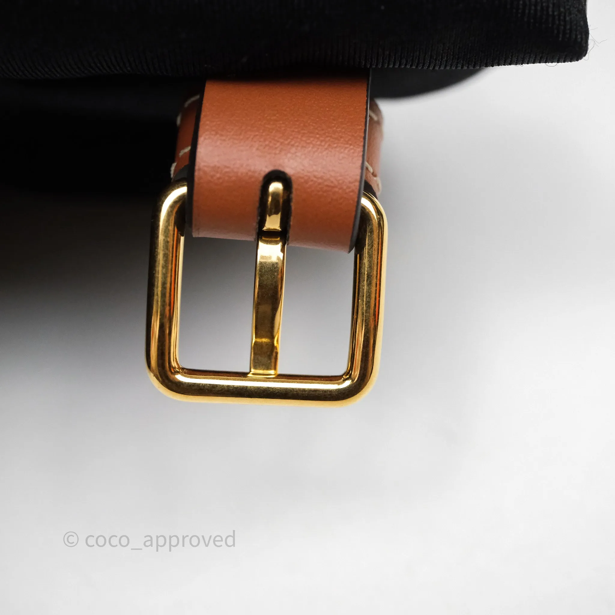 Celine Mini Besace Triomphe Canvas Calfskin Tan