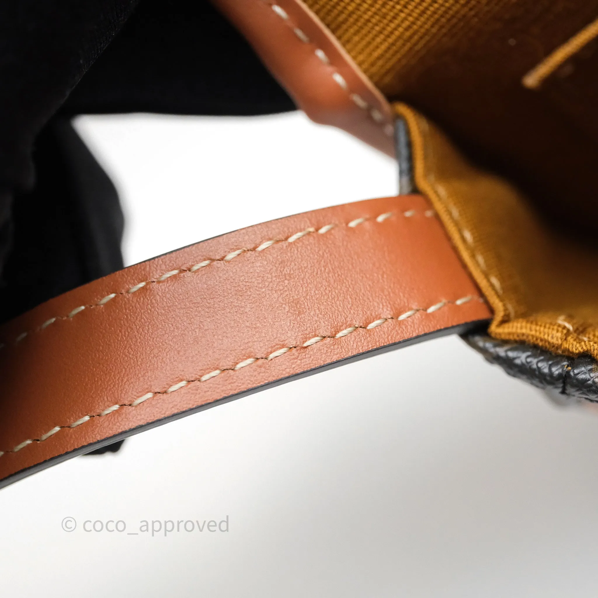Celine Mini Besace Triomphe Canvas Calfskin Tan