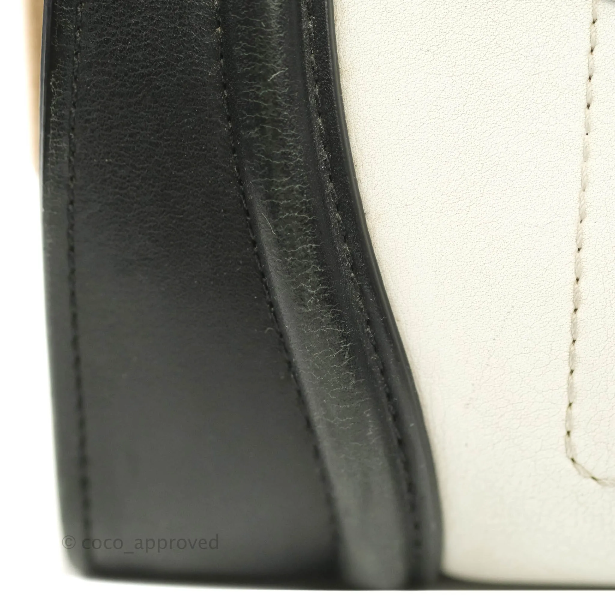 Celine Mini Luggage Bag Black/White/Brown Calfskin