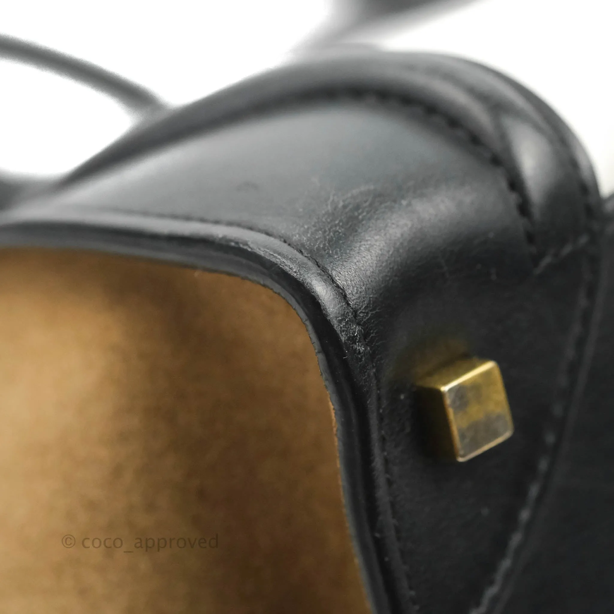Celine Mini Luggage Bag Black/White/Brown Calfskin