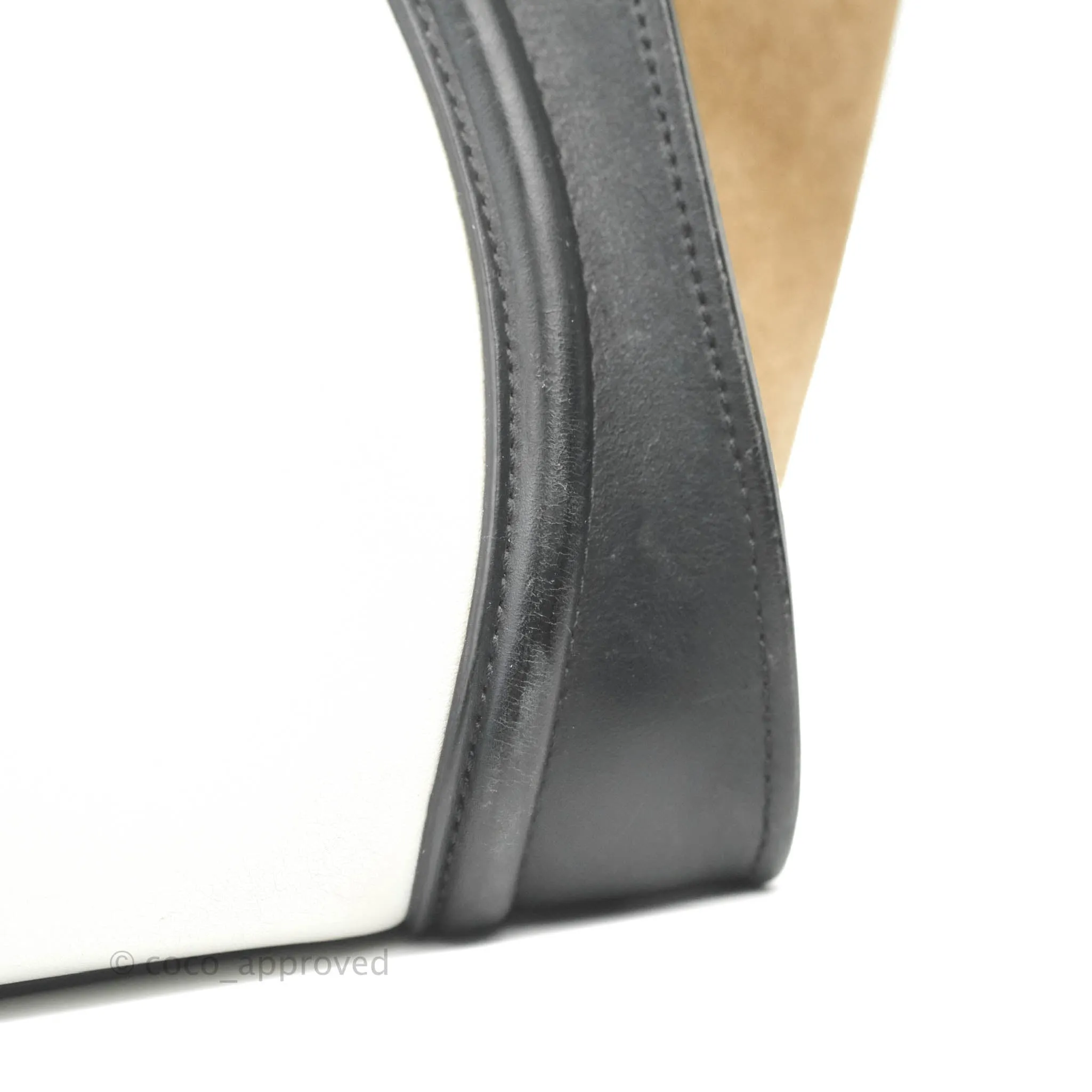 Celine Mini Luggage Bag Black/White/Brown Calfskin