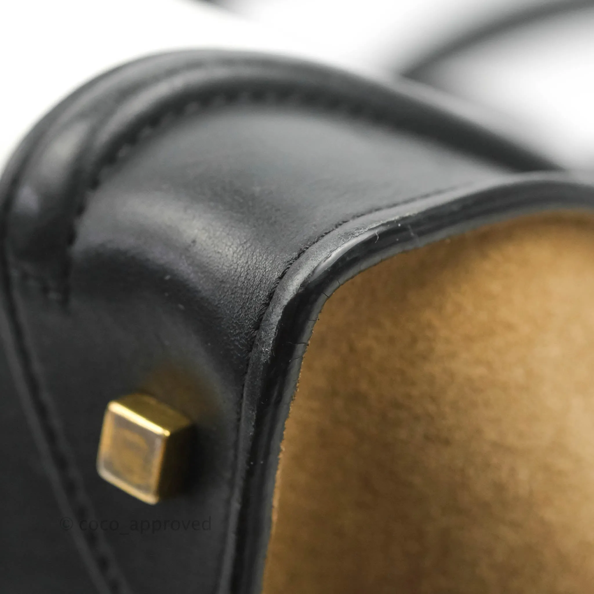 Celine Mini Luggage Bag Black/White/Brown Calfskin