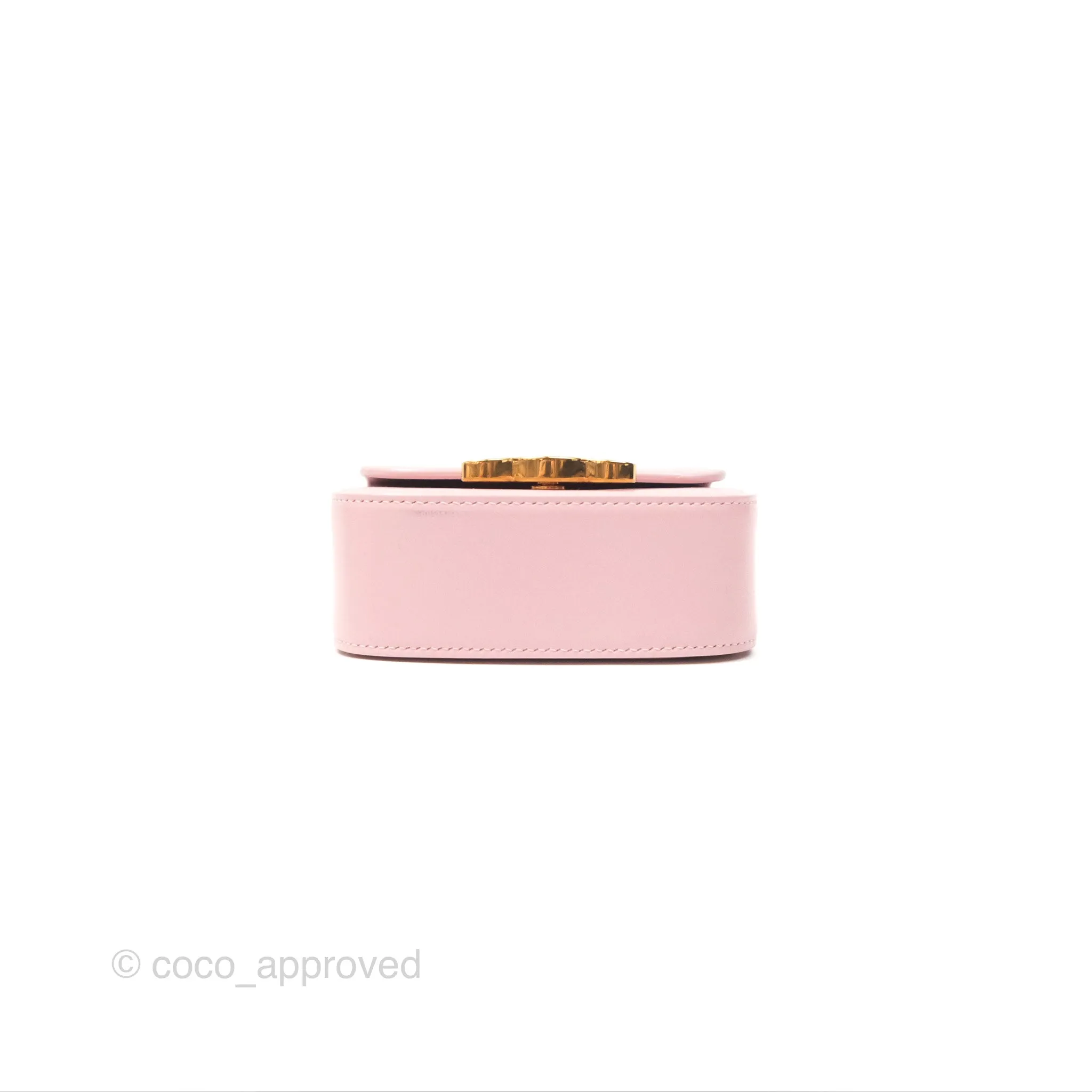 Celine Mini Triomphe Shiny Calfskin Pink