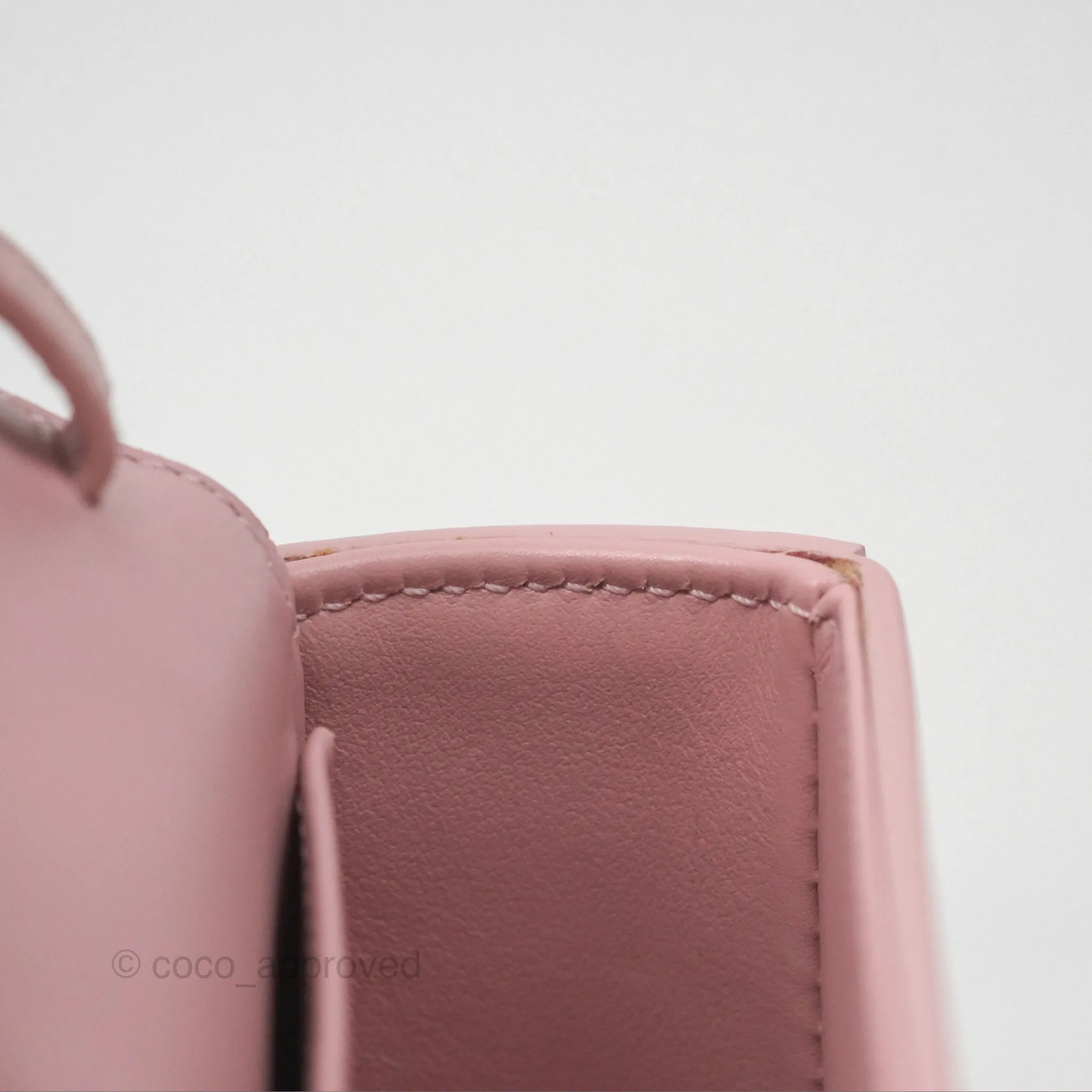 Celine Mini Triomphe Shiny Calfskin Pink