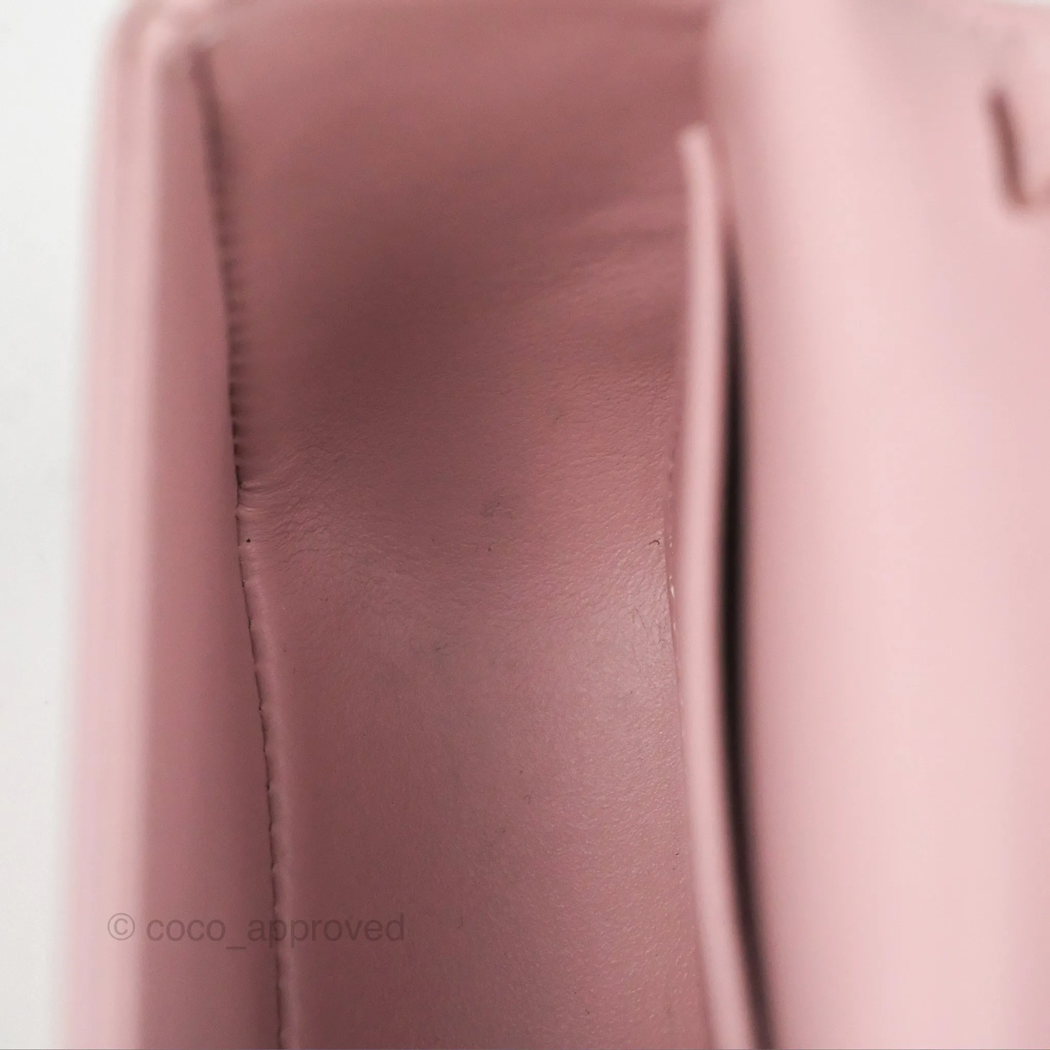 Celine Mini Triomphe Shiny Calfskin Pink