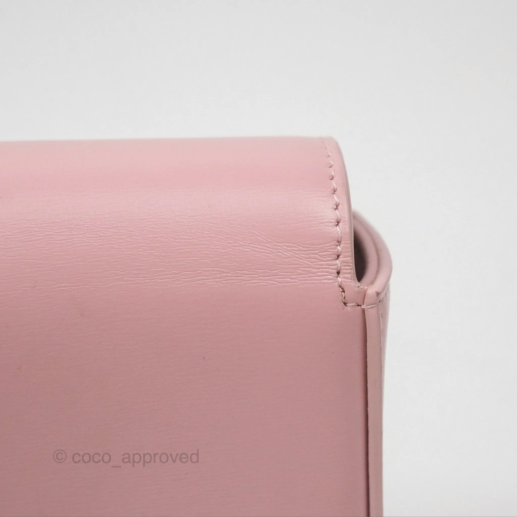 Celine Mini Triomphe Shiny Calfskin Pink