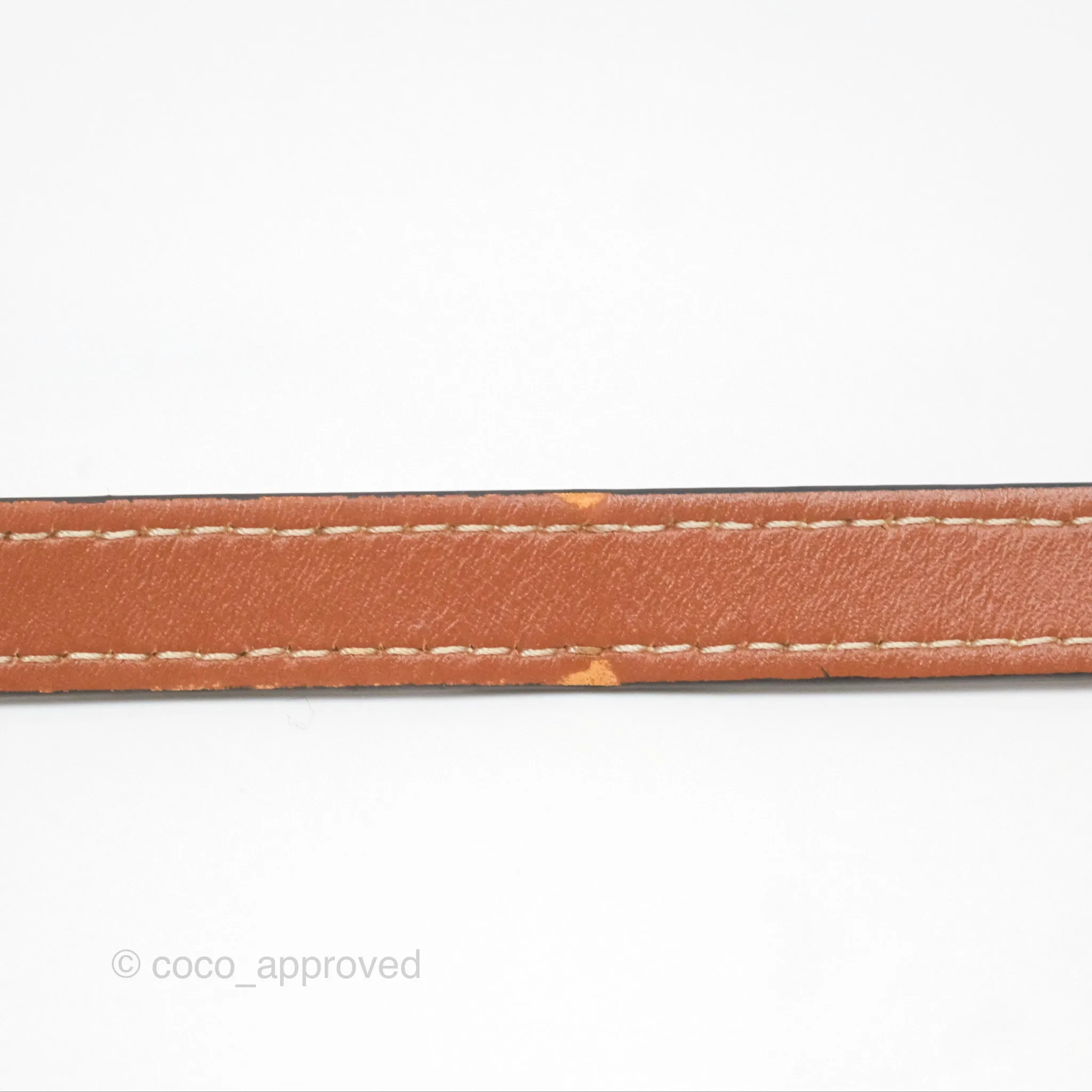 Celine Mini Triomphe Tan Canvas Calfskin