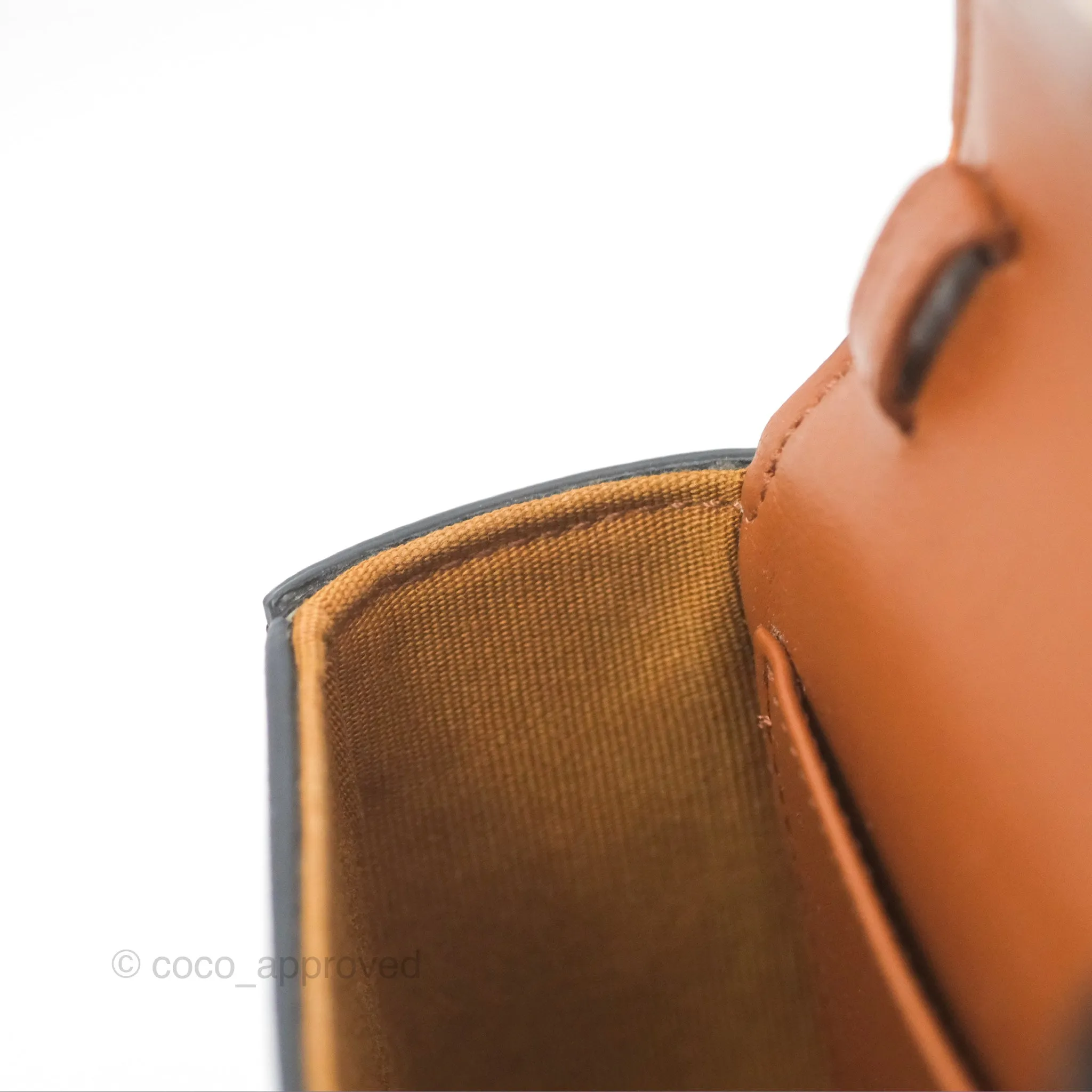 Celine Mini Triomphe Tan Canvas Calfskin