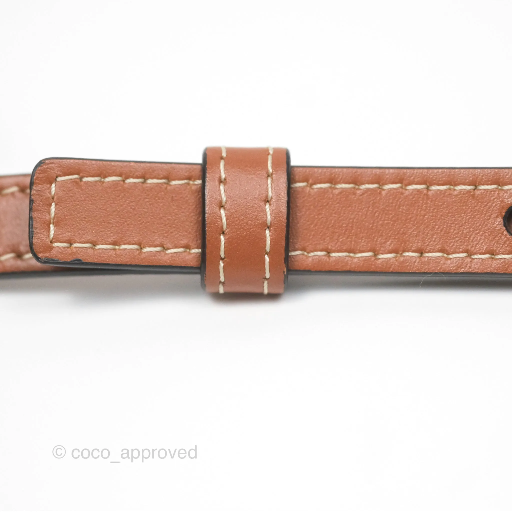 Celine Mini Triomphe Tan Canvas Calfskin