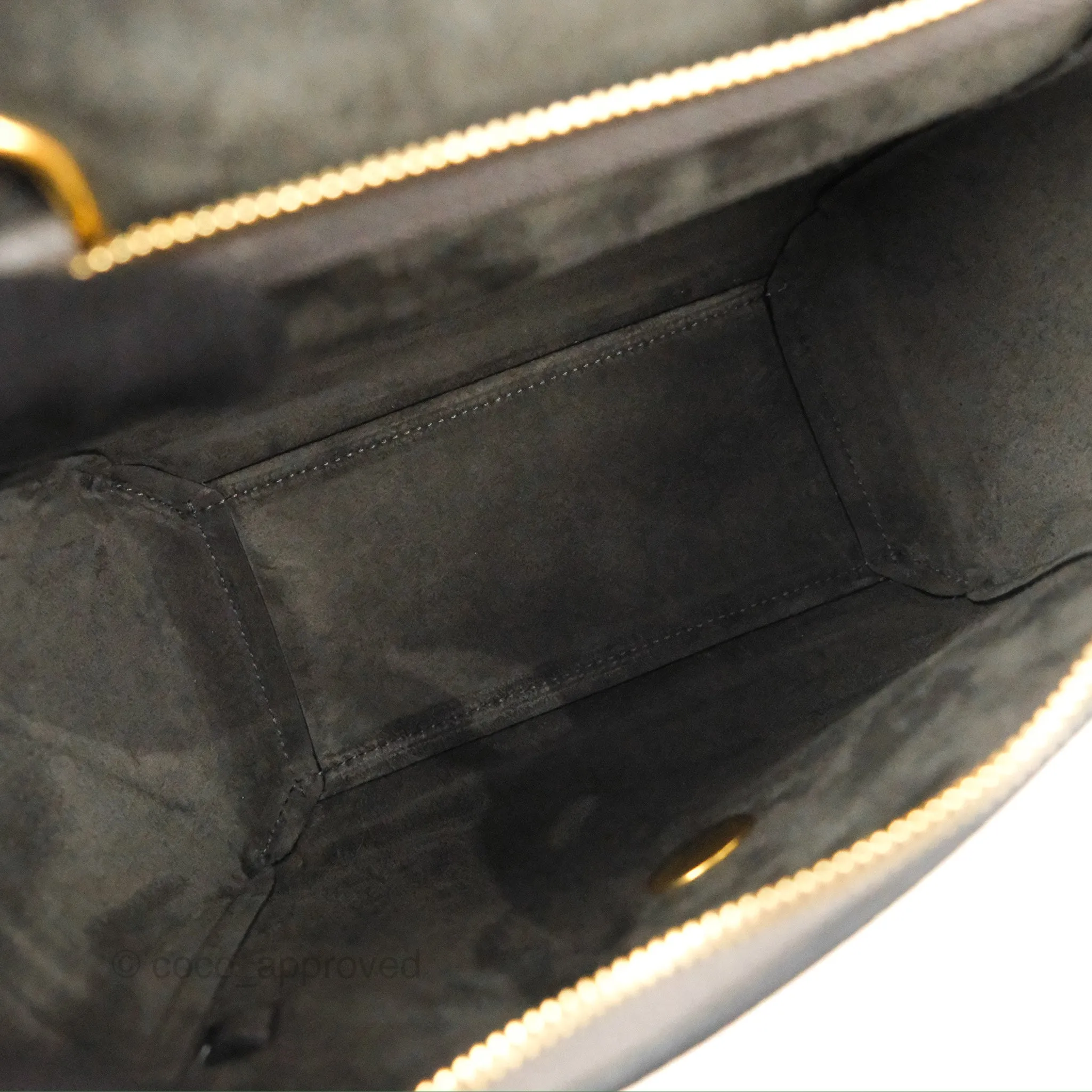 Celine Nano Belt Bag Grey Grained Calfskin Gold Hardware
