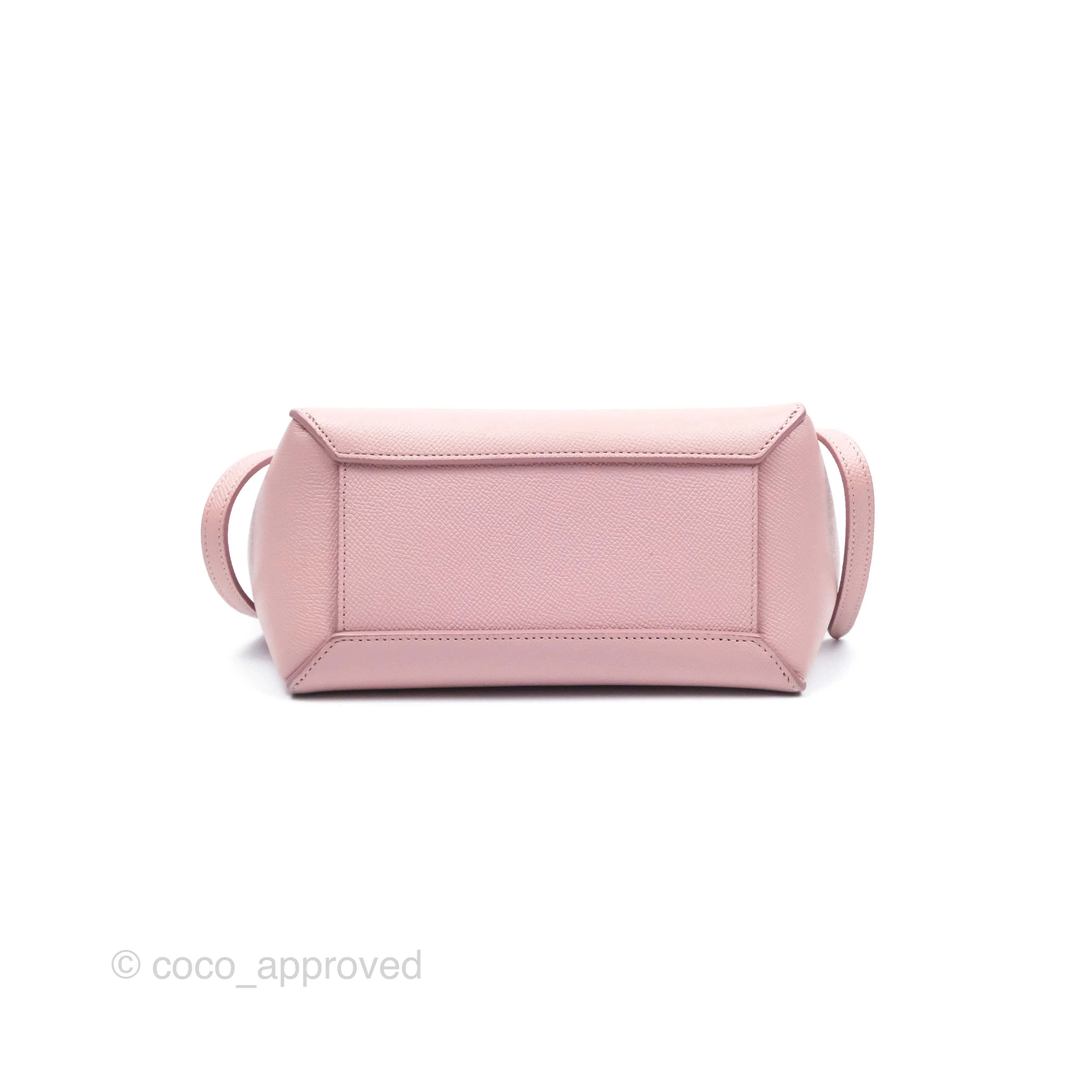 Celine Nano Belt Bag Pink Grained Calfskin Gold Hardware