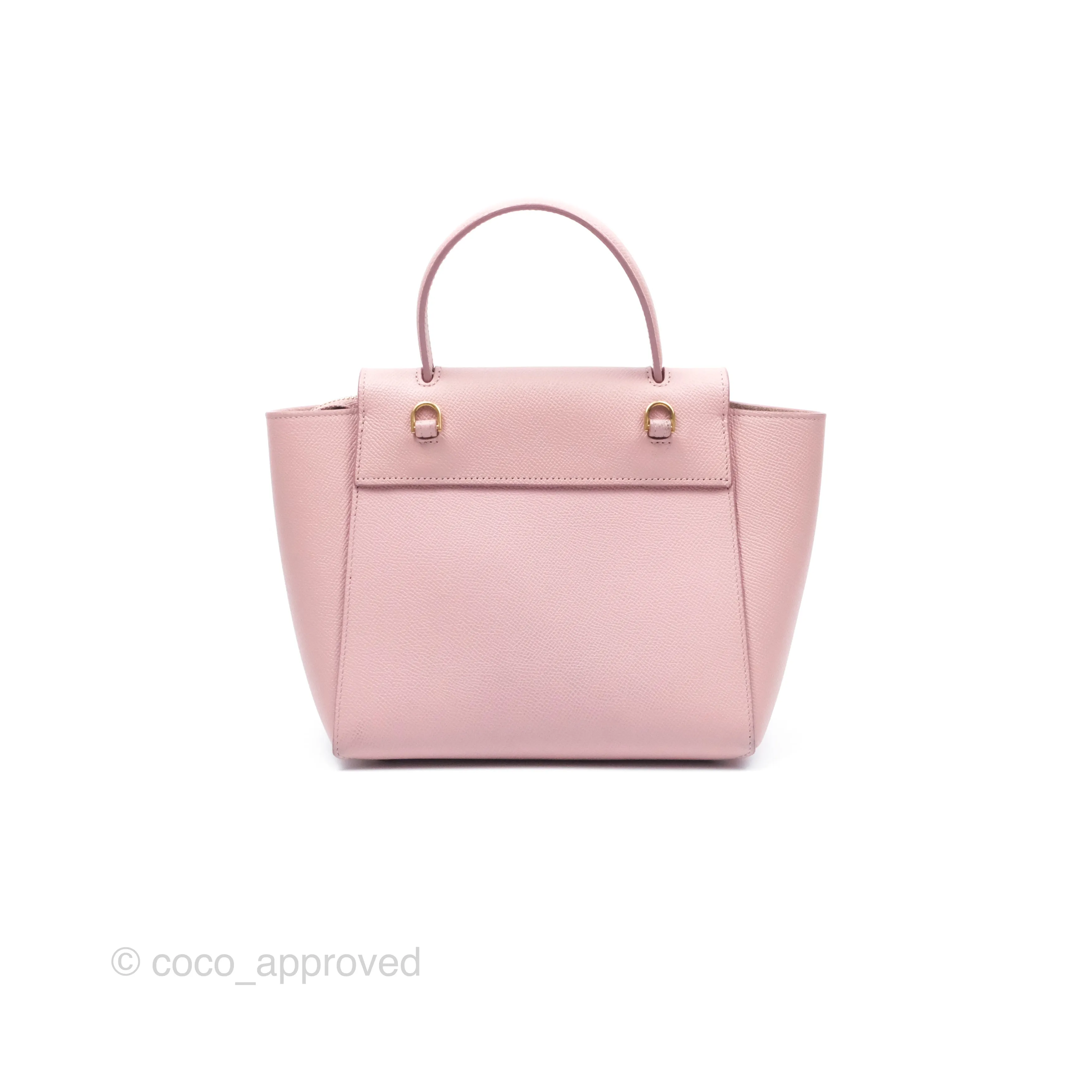 Celine Nano Belt Bag Pink Grained Calfskin Gold Hardware