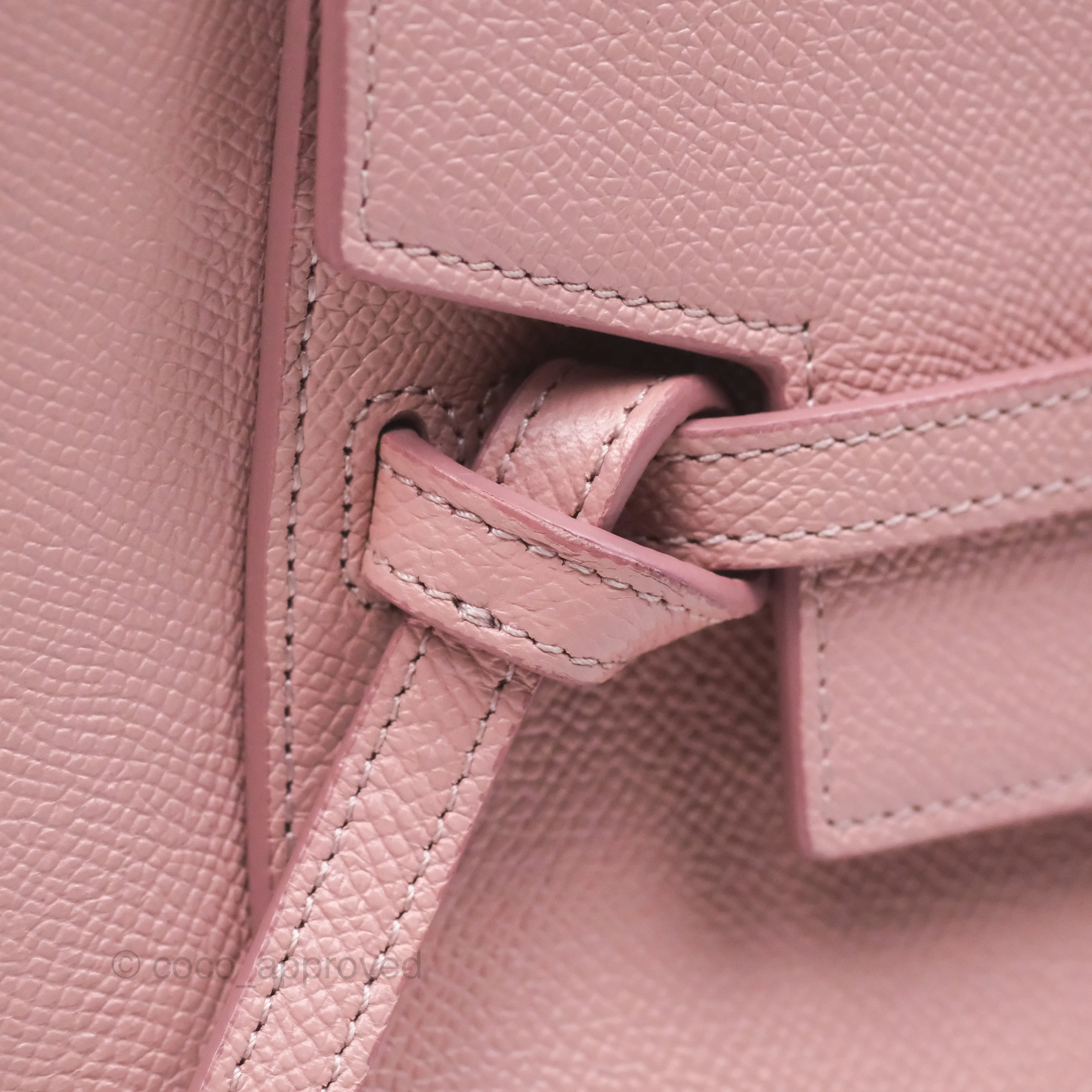 Celine Nano Belt Bag Pink Grained Calfskin Gold Hardware