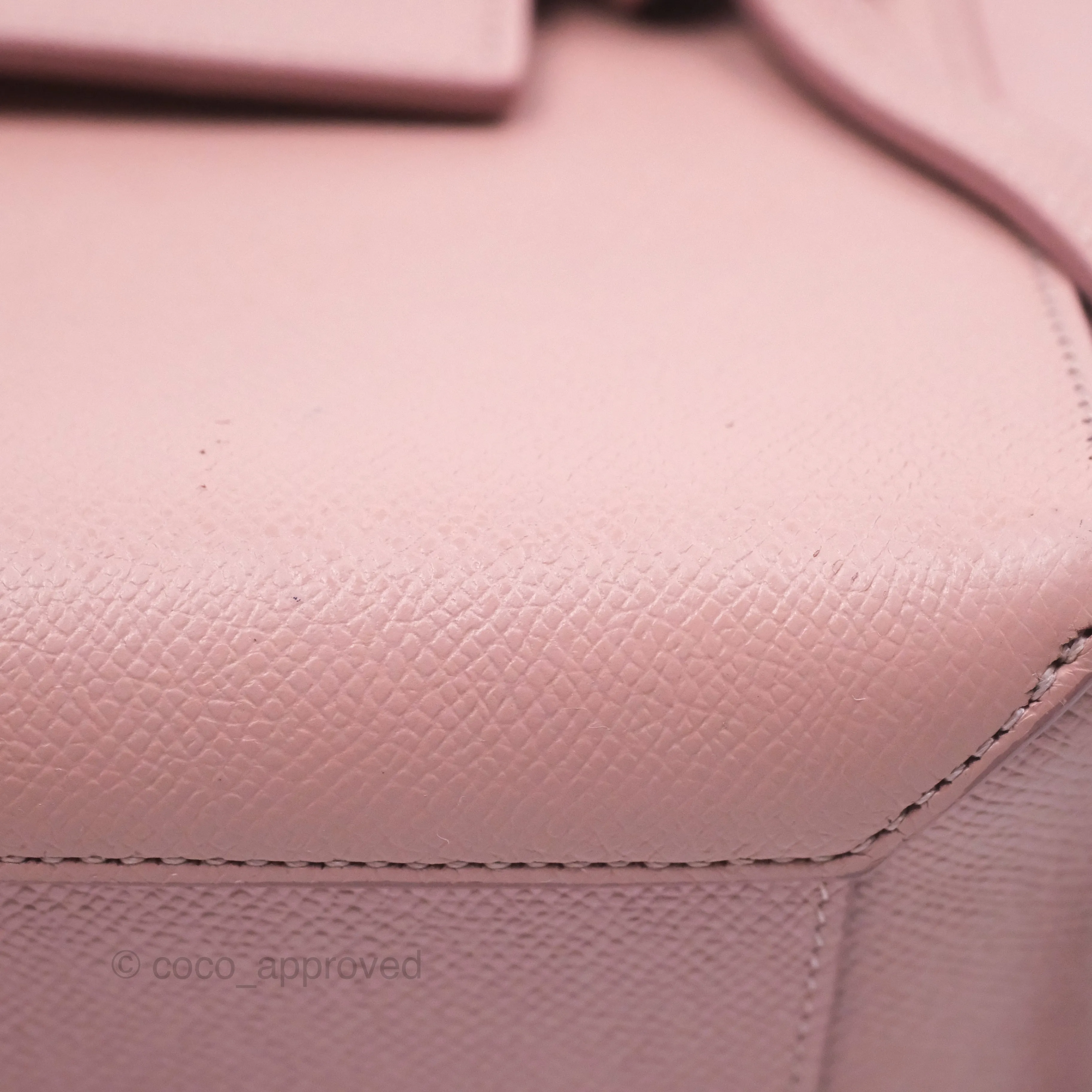 Celine Nano Belt Bag Pink Grained Calfskin Gold Hardware