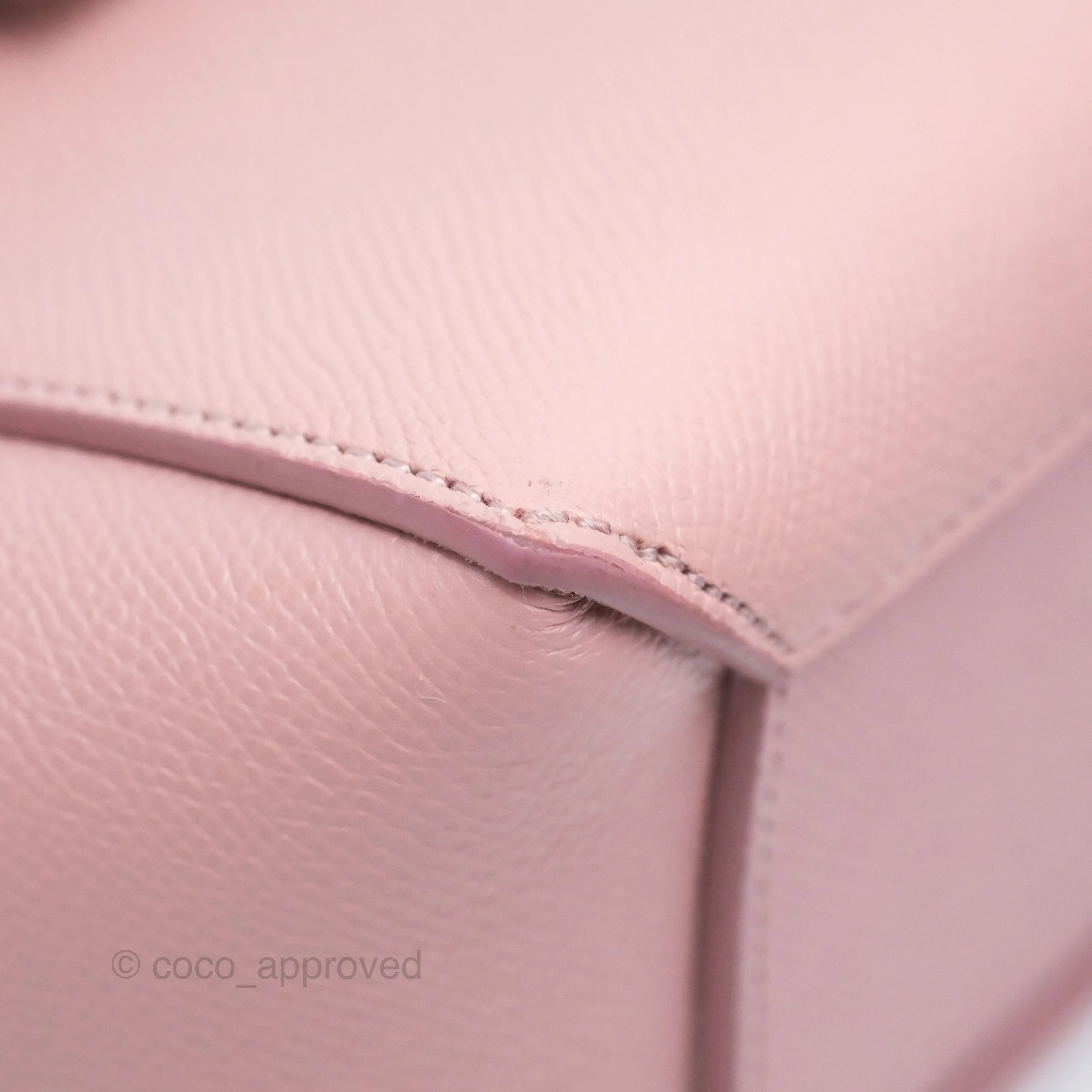 Celine Nano Belt Bag Pink Grained Calfskin Gold Hardware