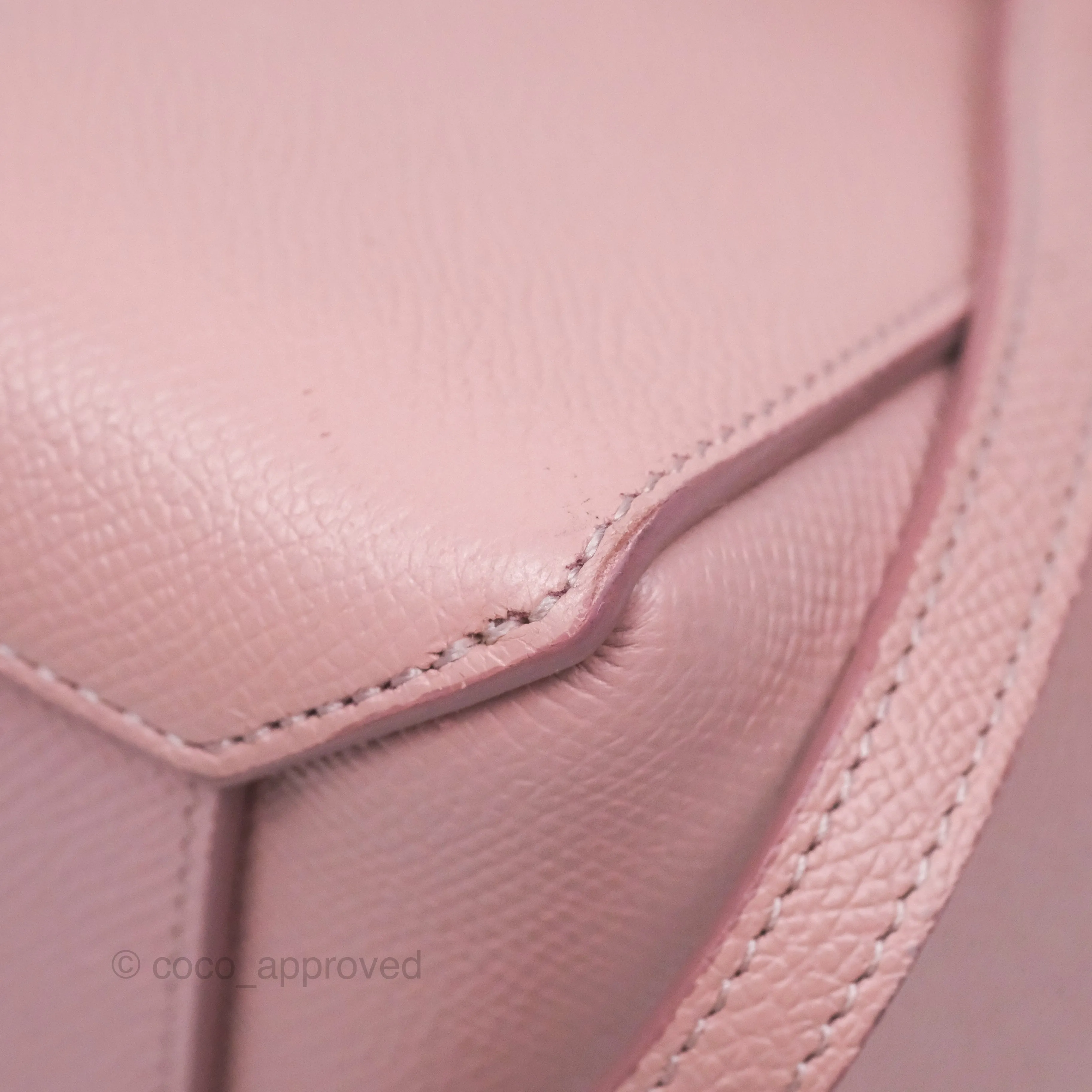 Celine Nano Belt Bag Pink Grained Calfskin Gold Hardware