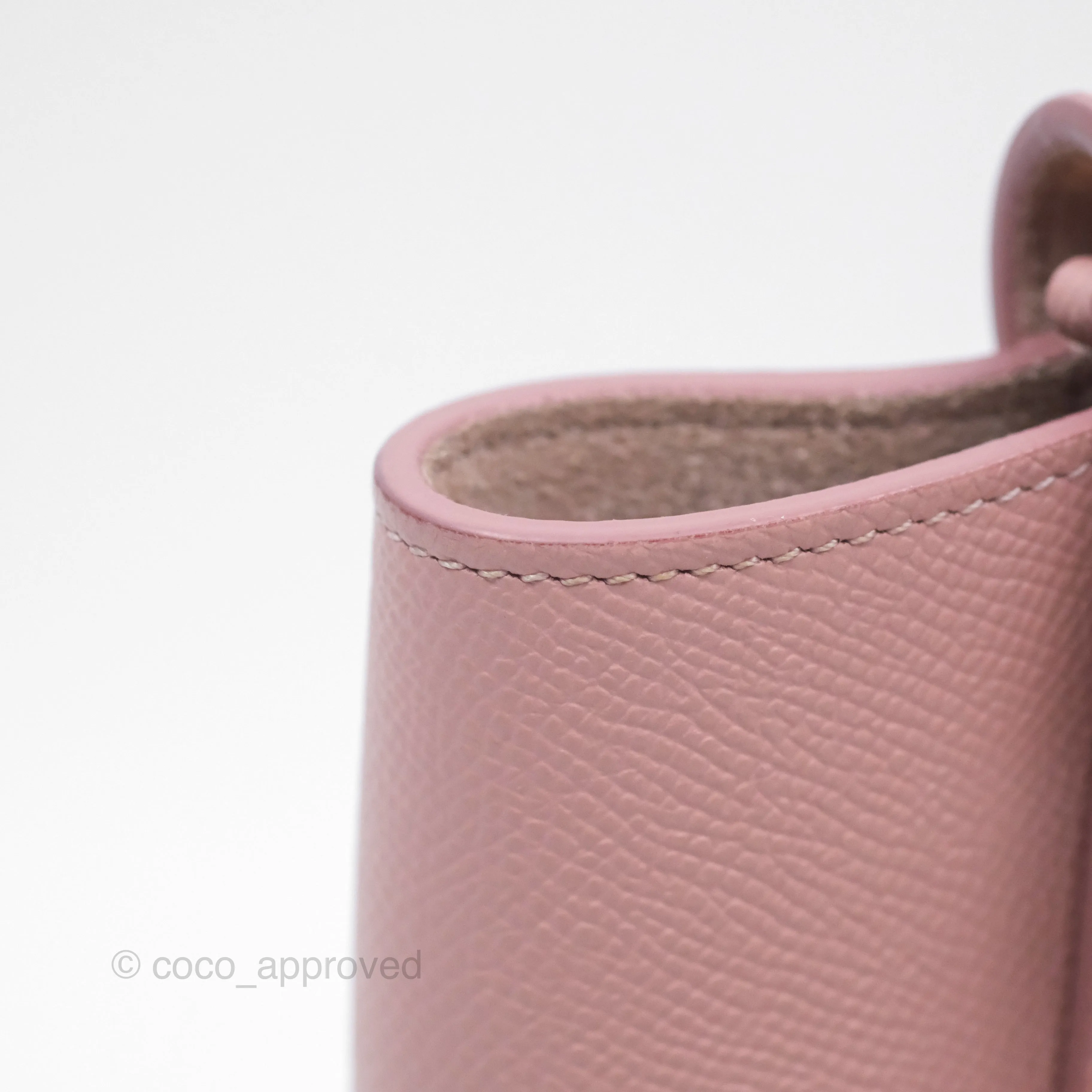 Celine Nano Belt Bag Pink Grained Calfskin Gold Hardware