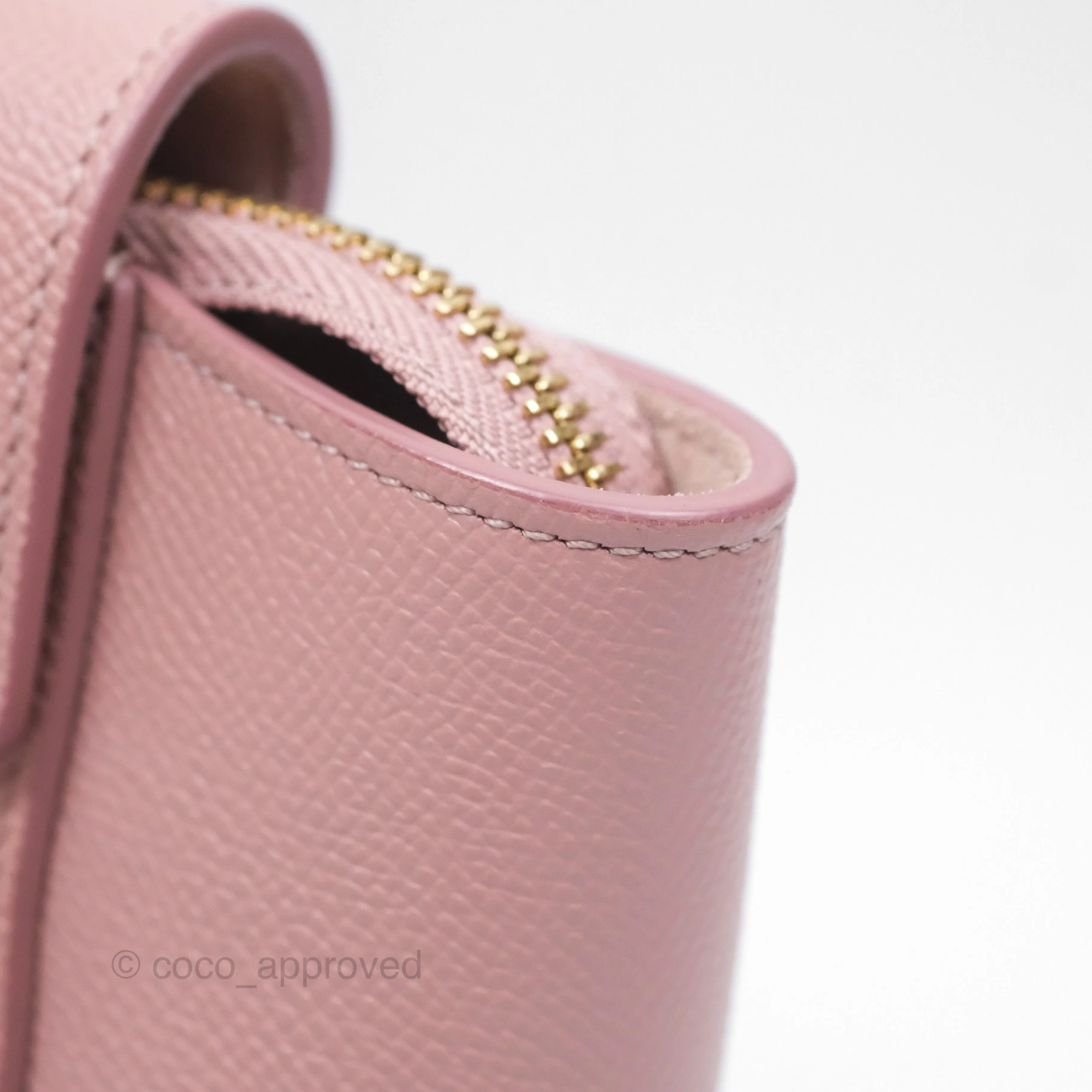 Celine Nano Belt Bag Pink Grained Calfskin Gold Hardware