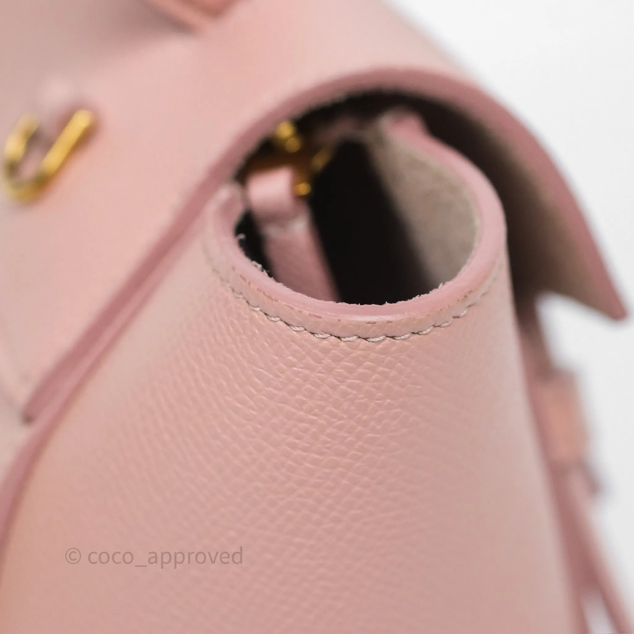 Celine Nano Belt Bag Vintage Pink Grained Calfskin Gold Hardware