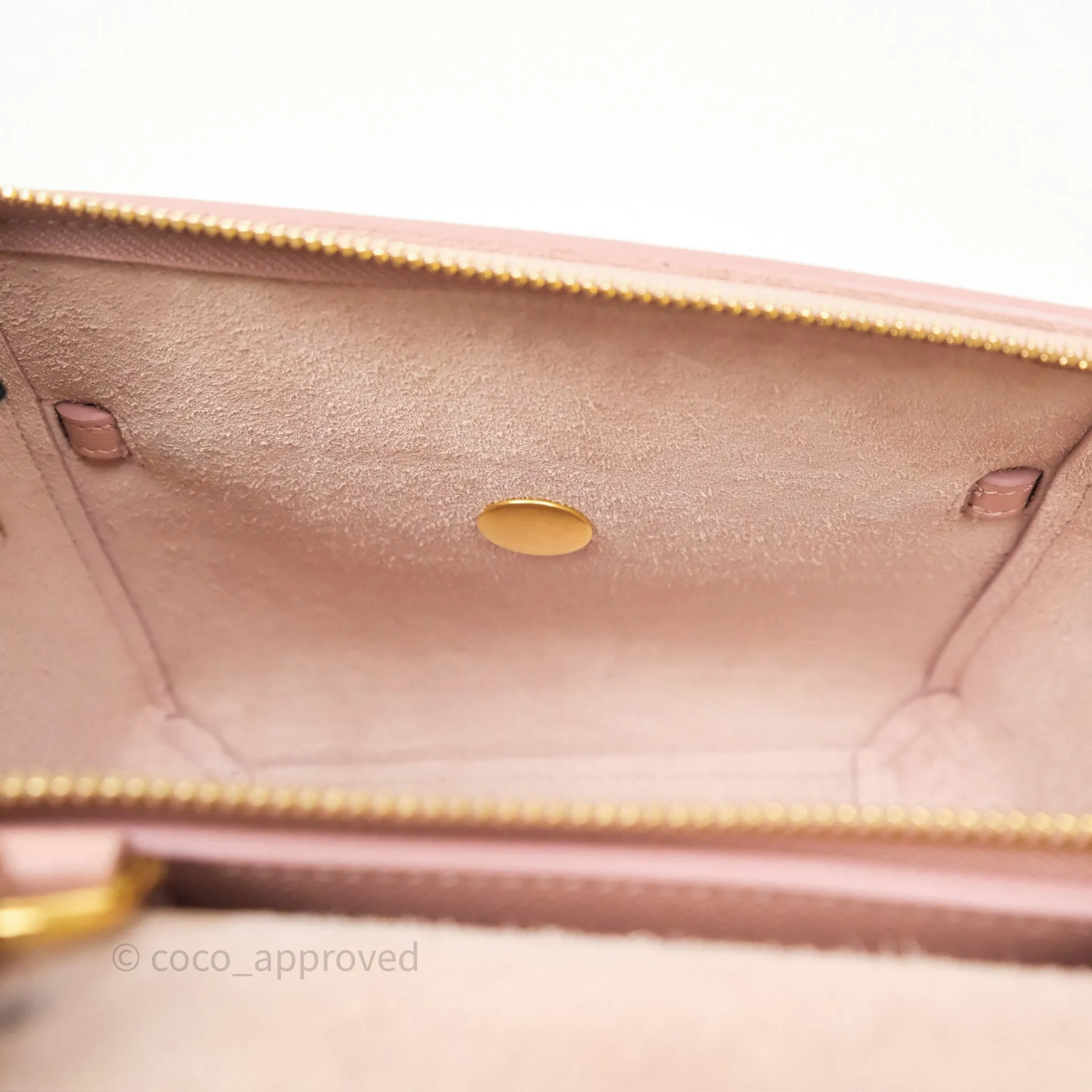Celine Nano Belt Bag Vintage Pink Grained Calfskin Gold Hardware